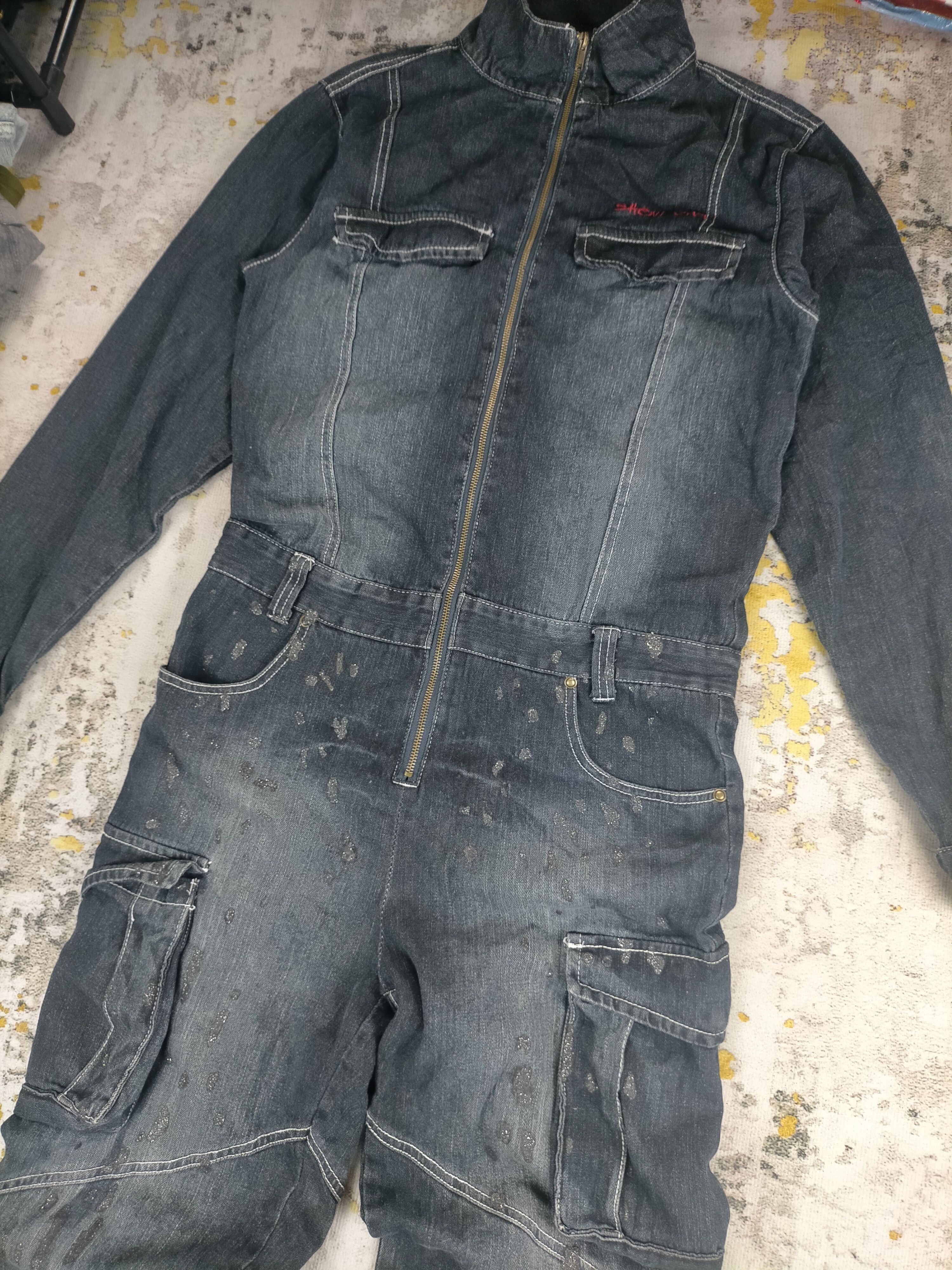 LOWBOX LOWBOX Tactical Multipocket Punk Style Overall Jeans Size US 34 / EU 50 - 6 Thumbnail