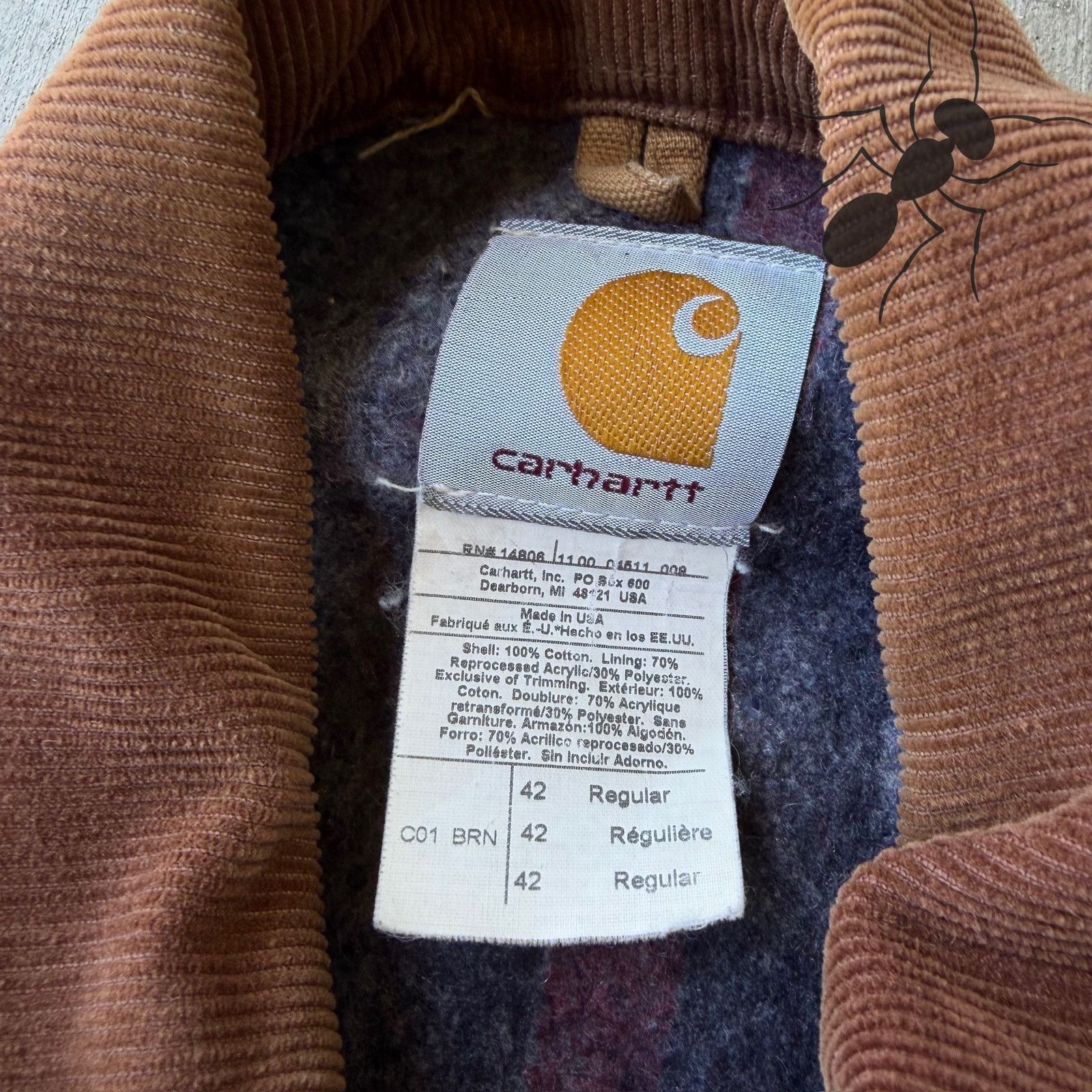 Carhartt × Vintage Carhartt C001 BRN brown chore work wear jacket Size US M / EU 48-50 / 2 - 5 Thumbnail