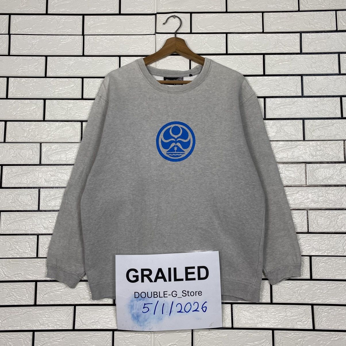 Japanese Brand 📌Vintage Sweatshirt Crewneck Hawaiian Big Logo Size US M / EU 48-50 / 2 - 1 Thumbnail