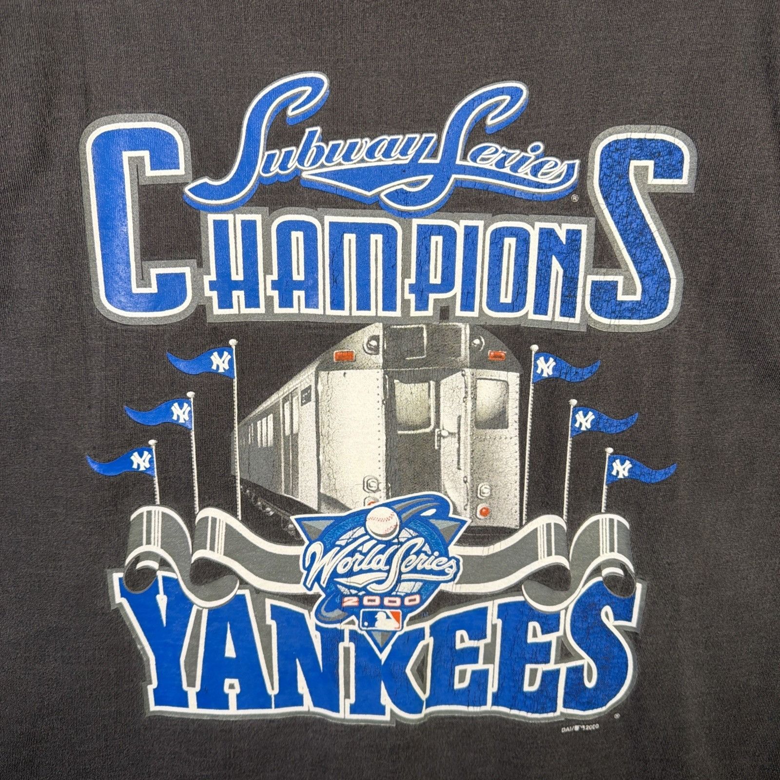 MLB Vintage New York Yankees Shirt Large 90s Long Sleeve Size US L / EU 52-54 / 3 - 2 Thumbnail