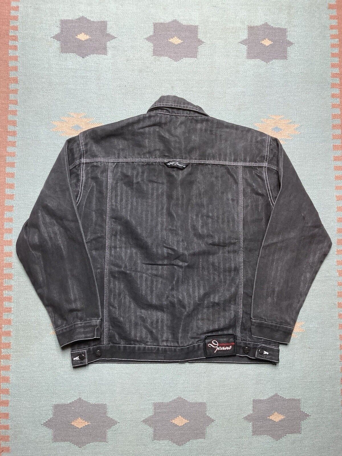Southpole × Vintage y2k denim trucker jacket delf black goth skater men’s large Size US L / EU 52-54 / 3 - 5 Thumbnail