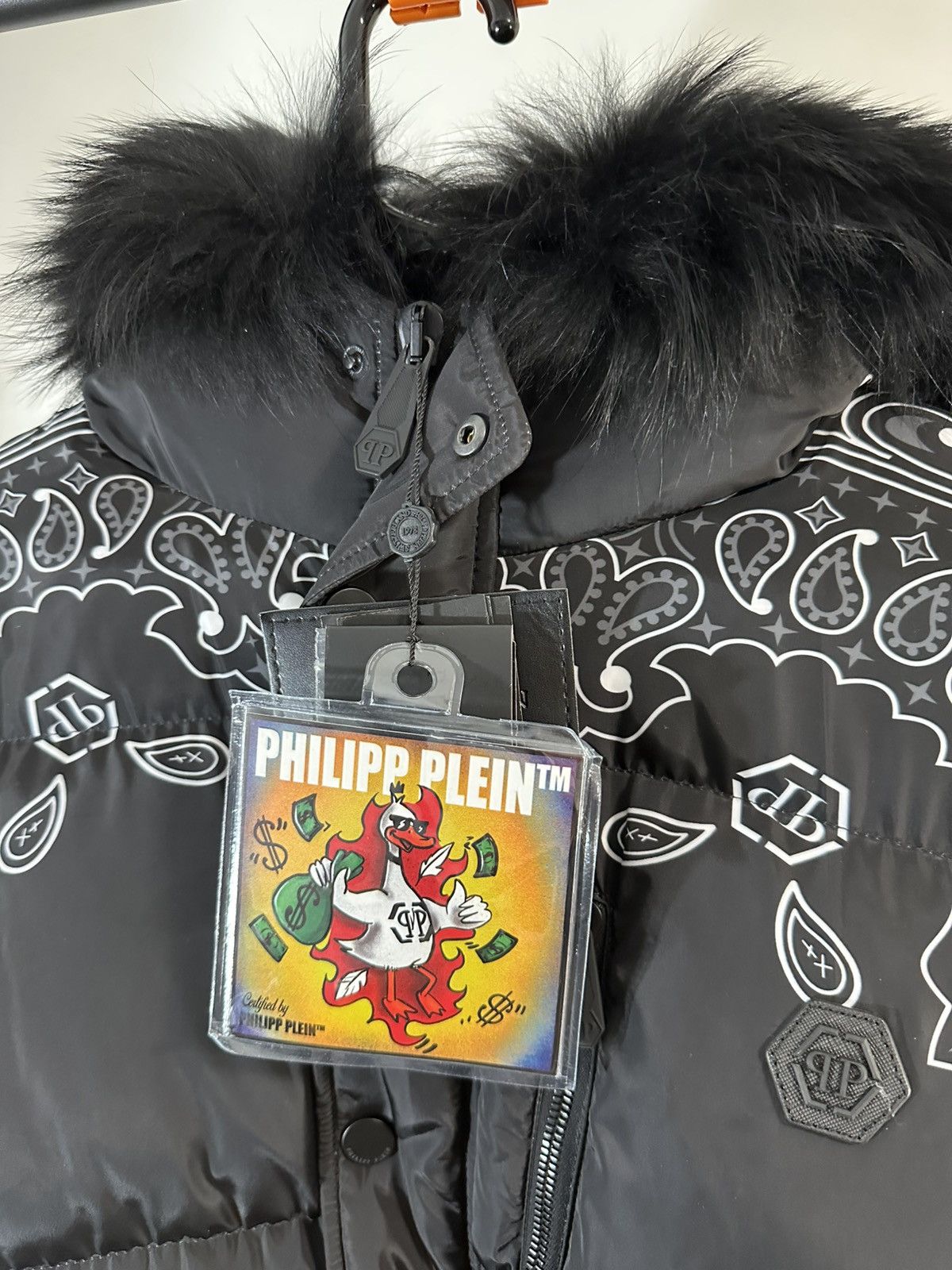 Philipp Plein Philipp Plein Paisley 4XL Puffer Skull Jacket Coat Size US XXL / EU 58 / 5 - 6 Thumbnail