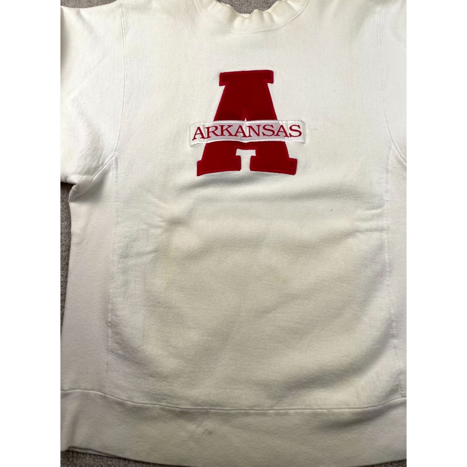 Vintage VINTAGE Arkansas Razorbacks Sweatshirt Mens L Crable Sportswear Crewneck Yellow Graphic Print 80s Fleece Cotton Pullover Winter Fall Spring Size US L / EU 52-54 / 3 - 4 Thumbnail