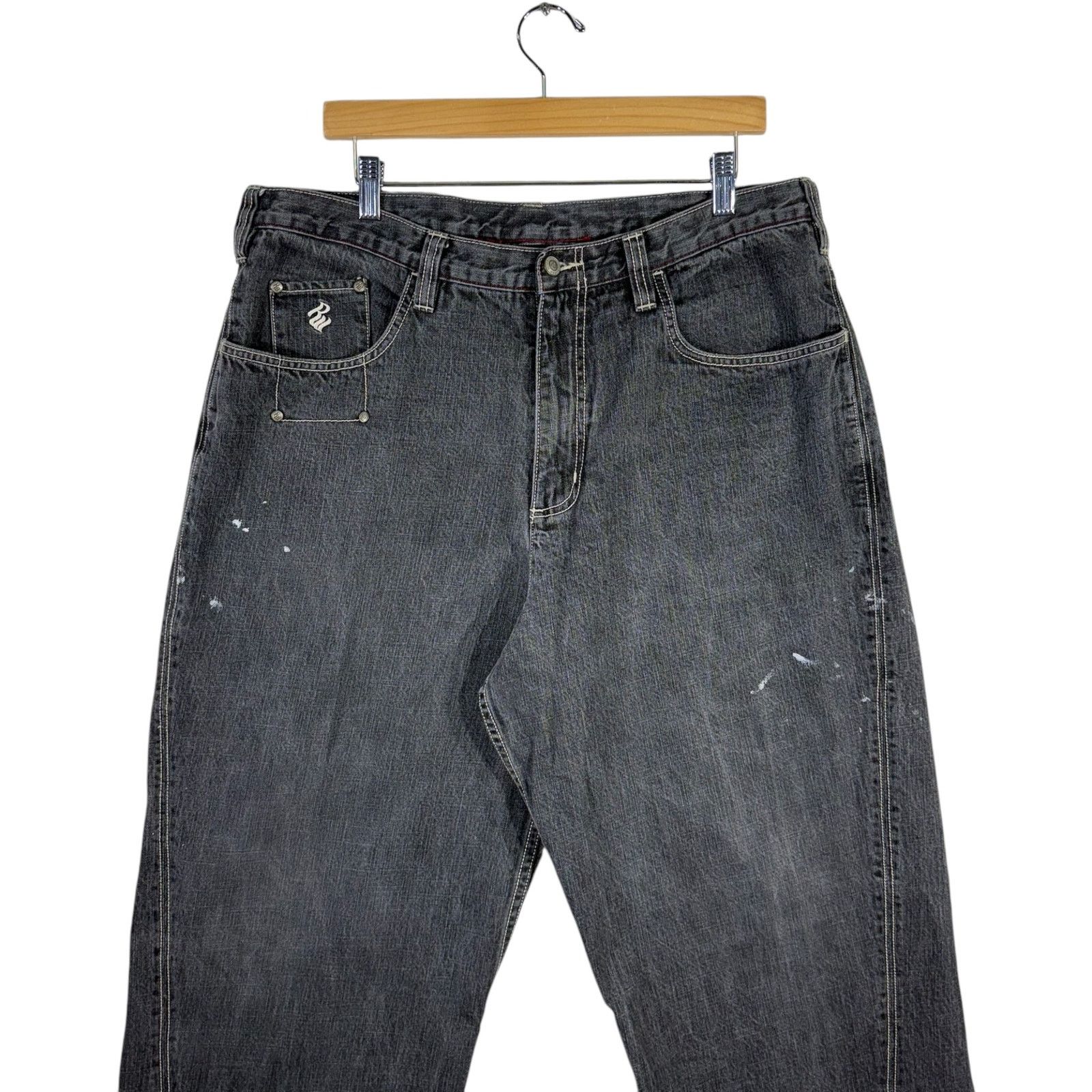 Vintage Vintage Rocawear Straight Leg Denim Jeans 38 x 34 Size US 38 / EU 54 - 2 Thumbnail
