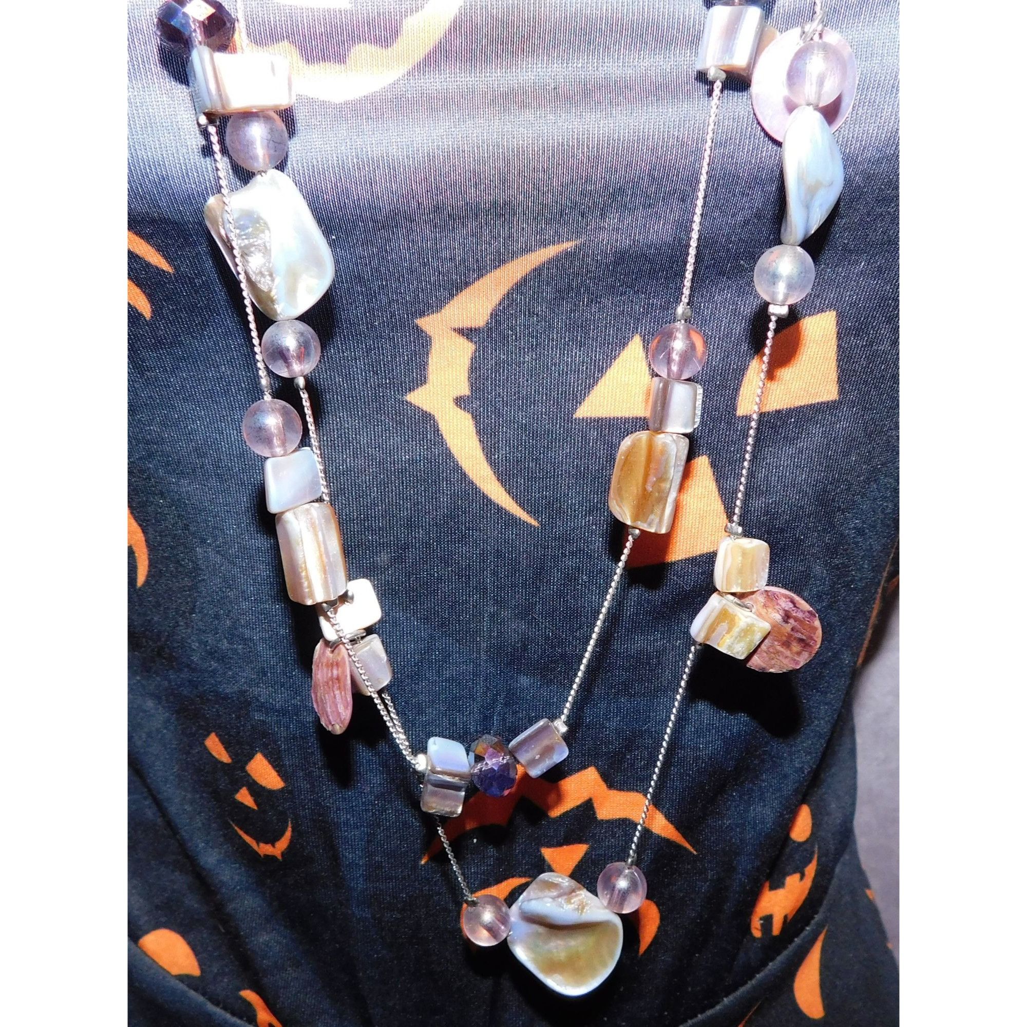Other Purple Shell Necklace Size ONE SIZE - 4 Thumbnail
