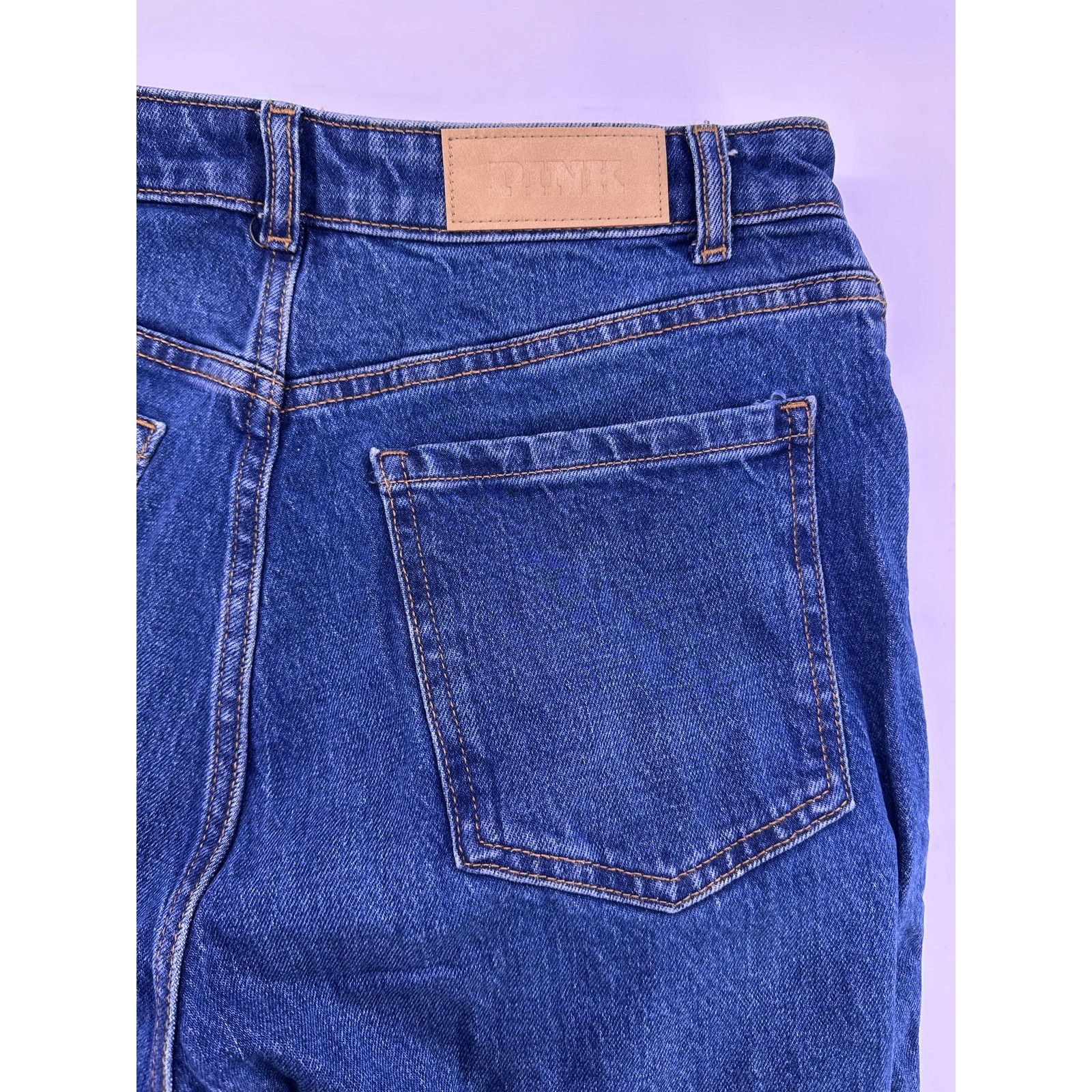 Victoria's Secret VS Pink Blue Demin Jeans Wide Leg Size 10 Size 32" / US 10 / IT 46 - 8 Thumbnail