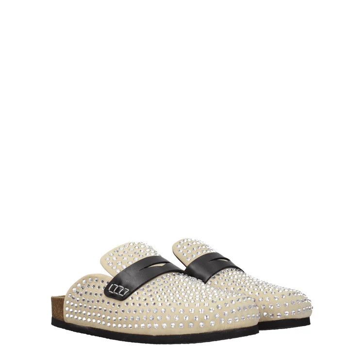 JW Anderson ob1o1e1124 Suede Slippers in Beige Size US 6 / IT 36 - 2 Thumbnail