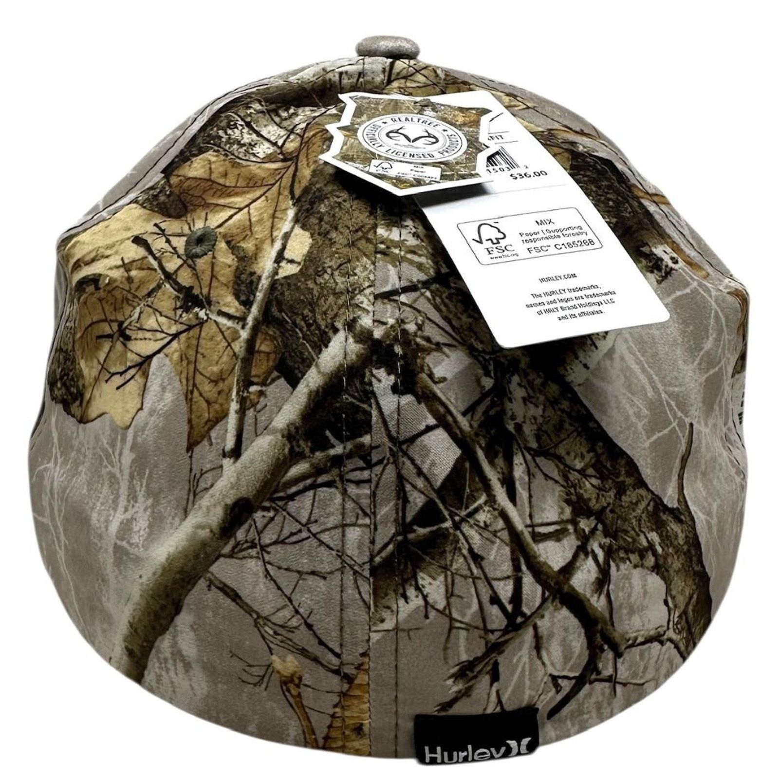 Hurley Hurley Men's X RealTree EDGE Camo Stretch Flex Fit Hat Cap Size ONE SIZE - 3 Thumbnail
