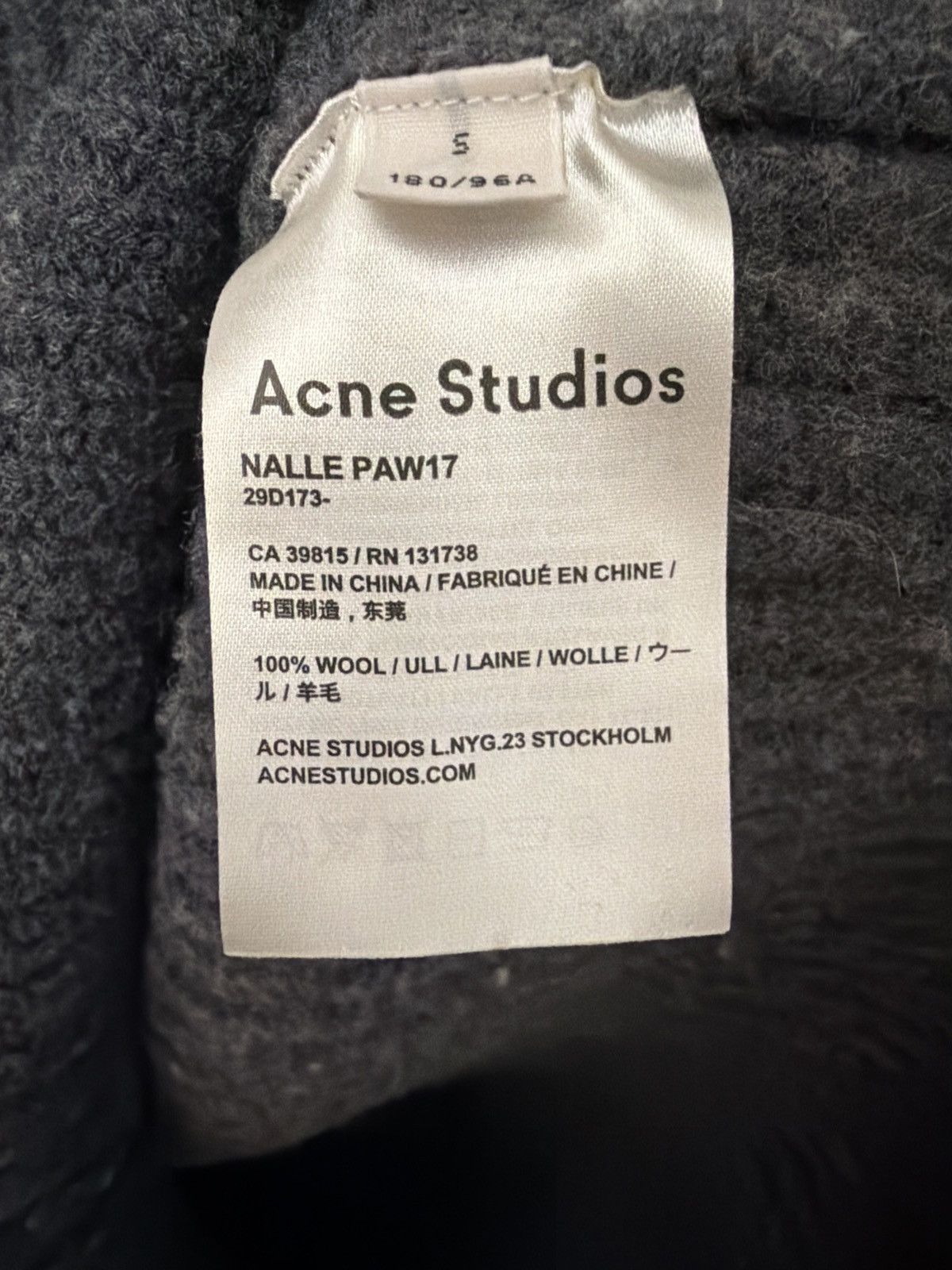Acne Studios Acne Studios Kory Gray Ribbed Turtleneck Sweater Size US S / EU 44-46 / 1 - 3 Thumbnail