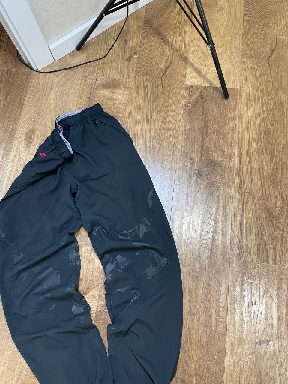 Nike × Vintage Vintage Nike Y2K Style 90’s Black Nylon Drill Pants Joggers Size US 32 / EU 48 - 3 Thumbnail