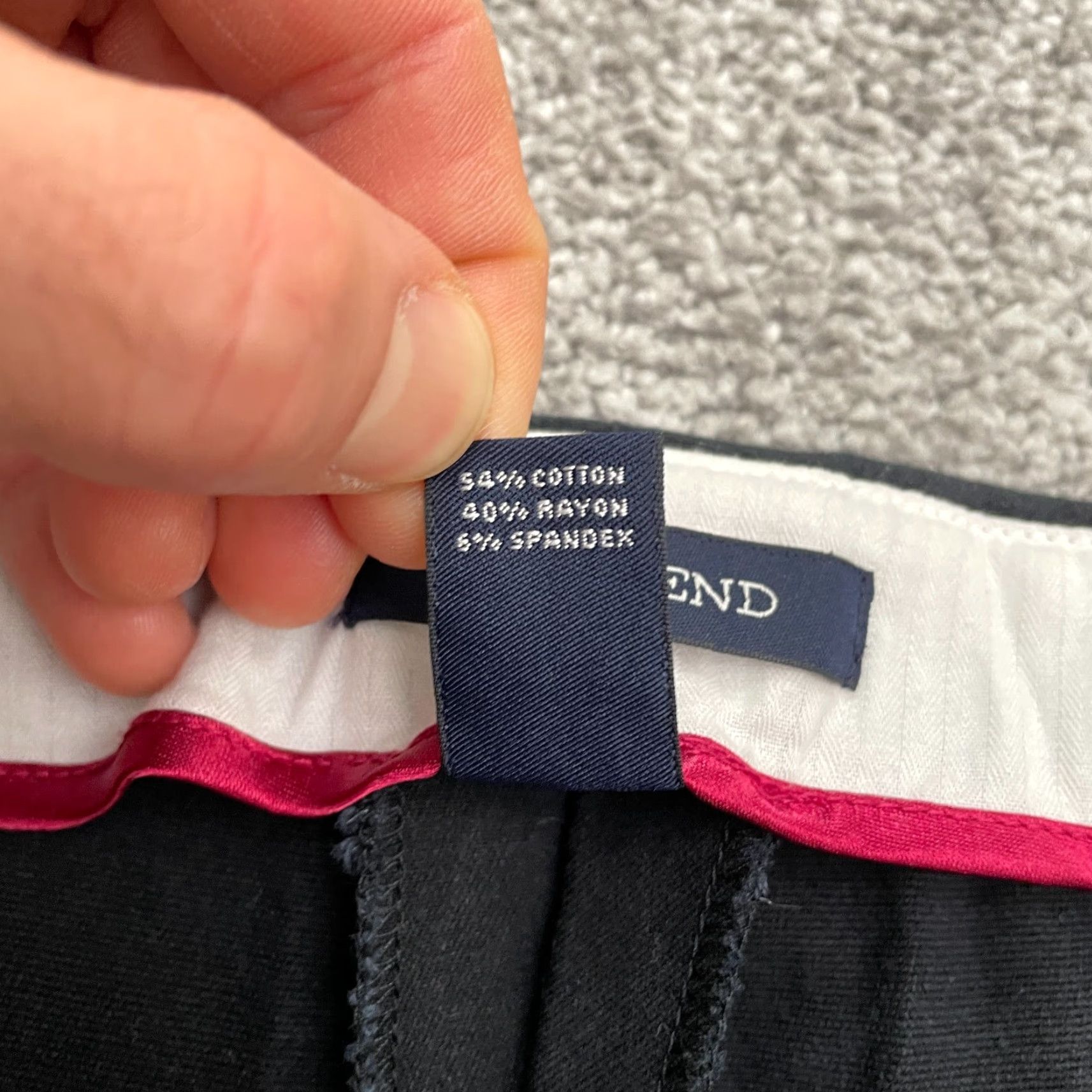 Lands' End Lands' End Pants Womens 12 Black Mid Rise Slim Fit Classic Work Ankle Size 34" / US 12 / IT 48 - 7 Thumbnail