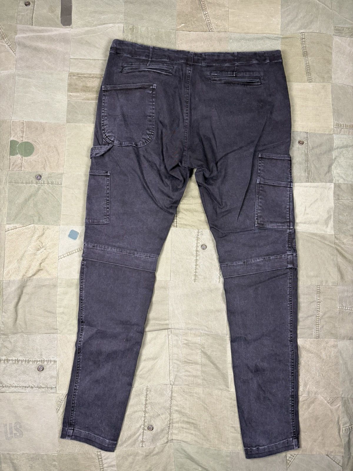 Greg Lauren Black Stretch Work Pants Size US 36 / EU 52 - 3 Thumbnail