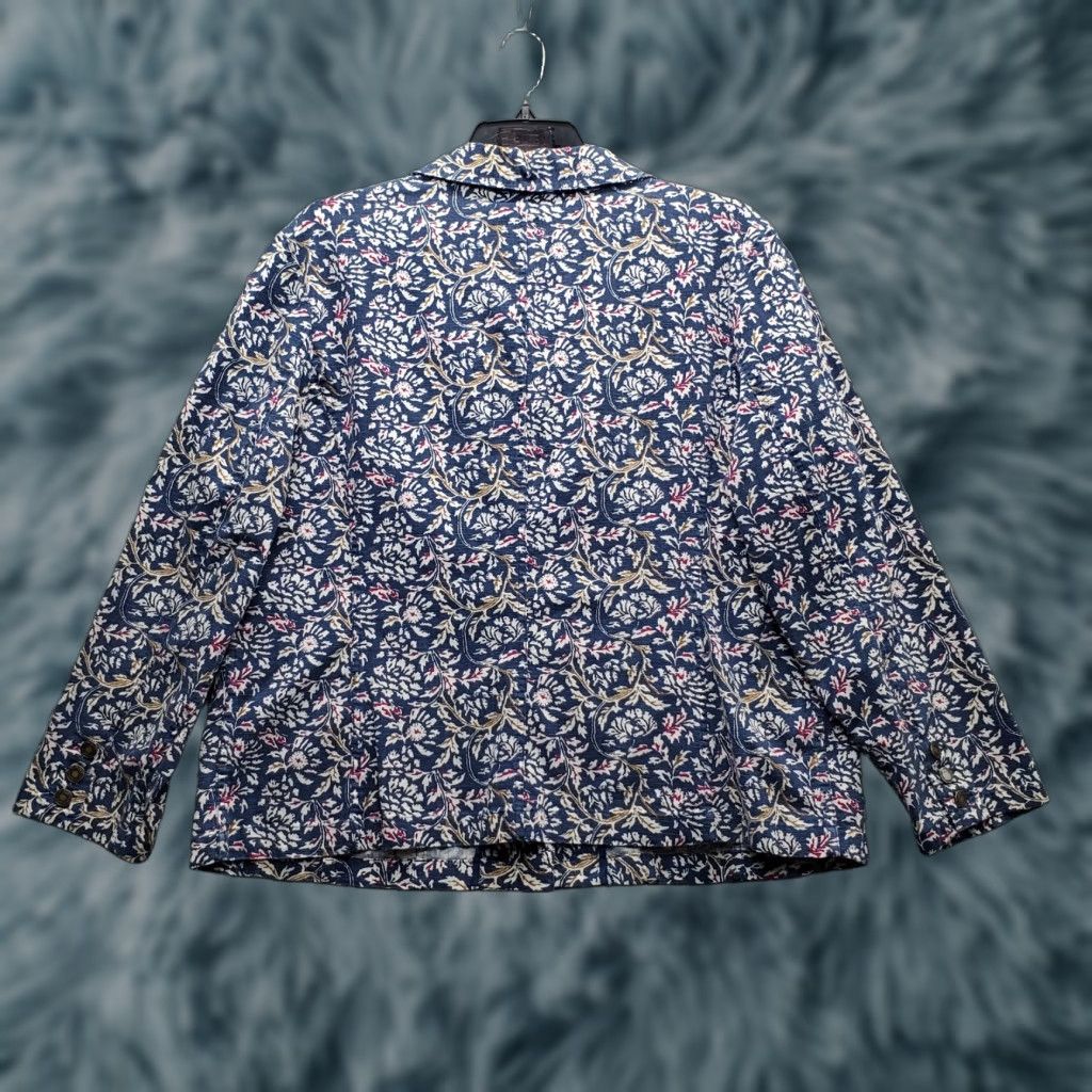 Charter Club Charter Club Shacket Womens 2X Multi Floral Long Sleeve Collared Button Front Shirt Womens Size 2X Multicolor Floral Size XXL / US 16-18 / IT 52-54 - 1 Thumbnail