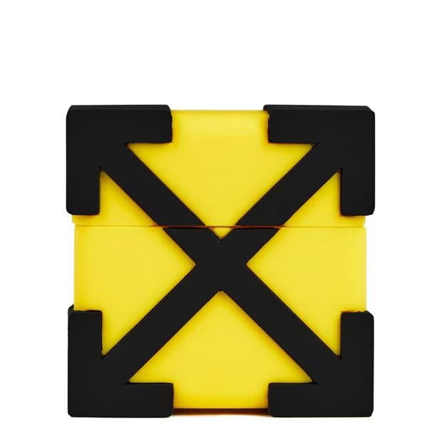 Off-White o1g2r1mq0524 Size: OS Airpod Case in Black/Yellow Size ONE SIZE - 1 Thumbnail