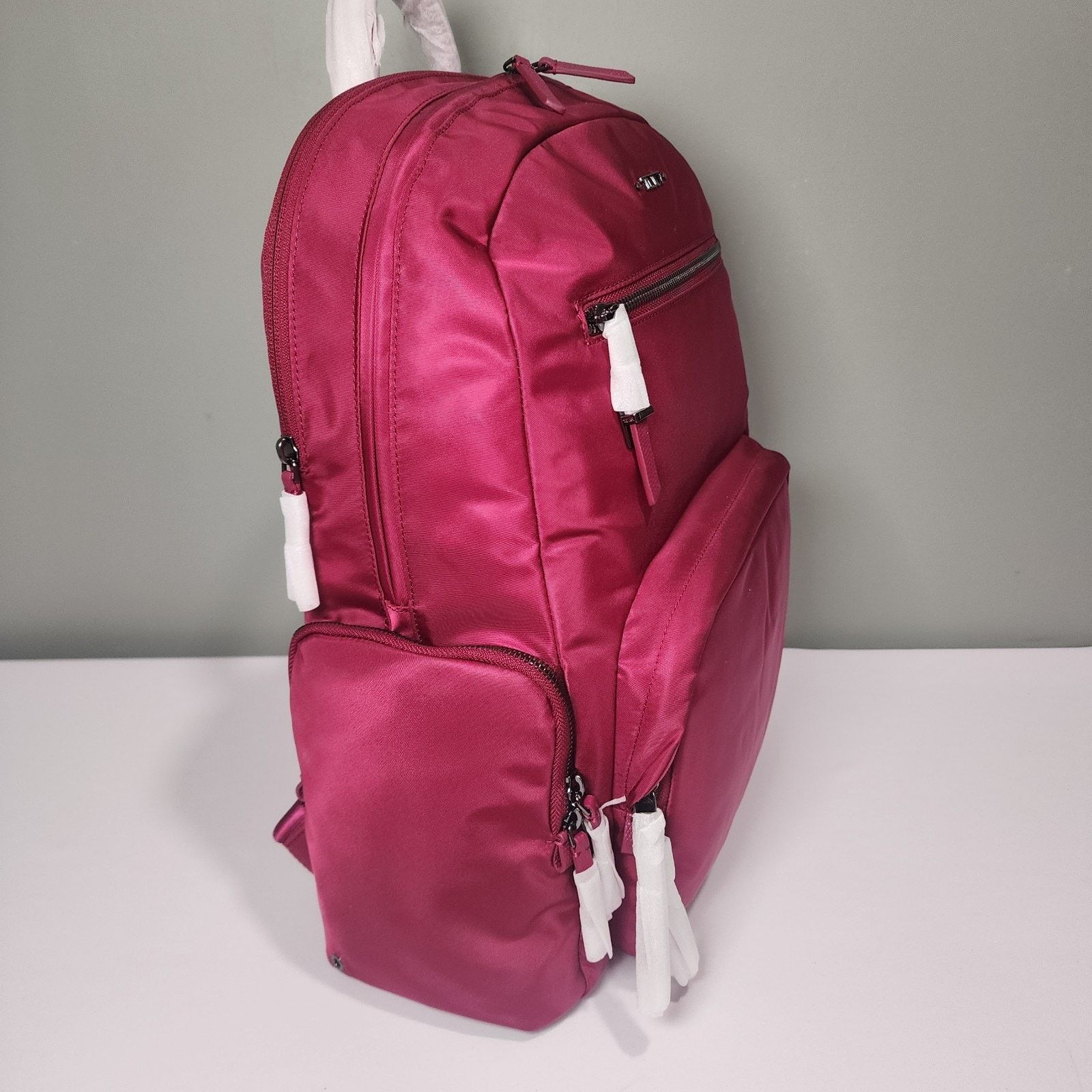 Tumi NWT TUMI CAREN Dark Sherry Backpack Laptop Travel Red Pink Size ONE SIZE - 4 Thumbnail