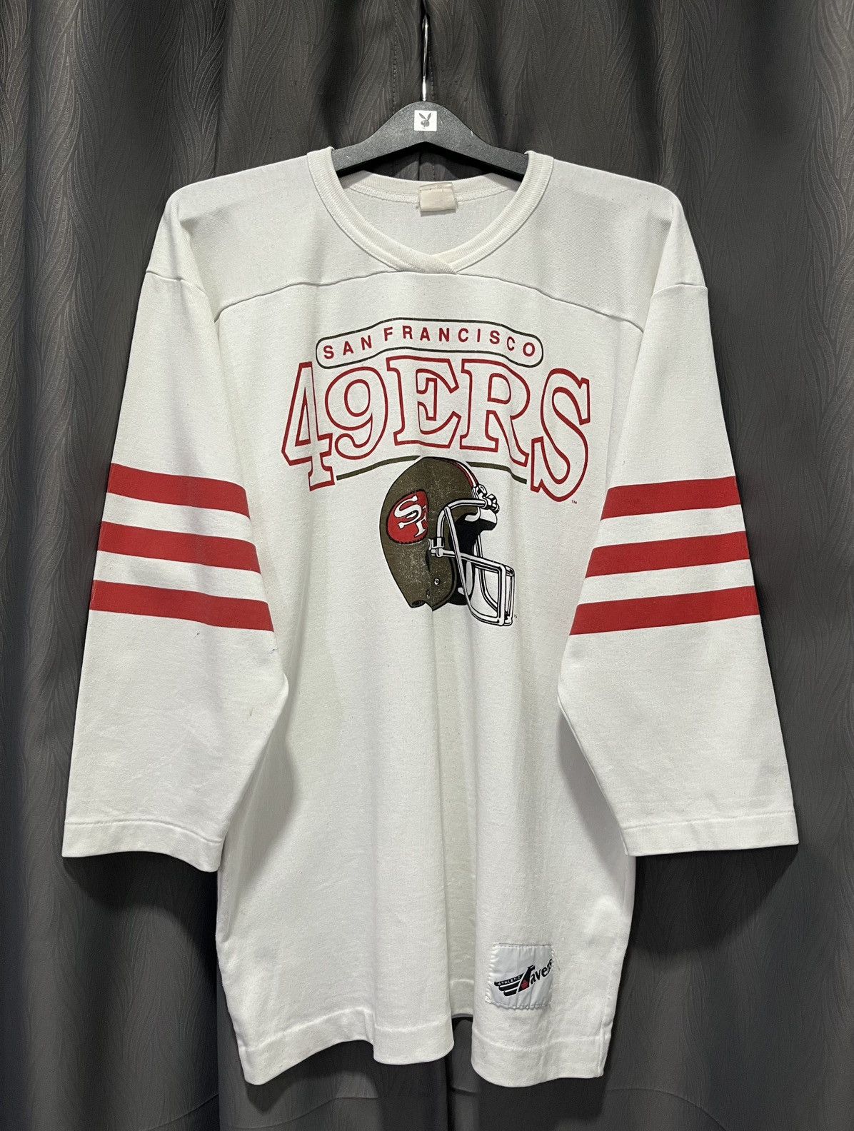 NFL × Vintage Vintage 49ers Ravens Athletic Ranglan T.Shirt NFL Size US XL / EU 56 / 4 - 1 Thumbnail