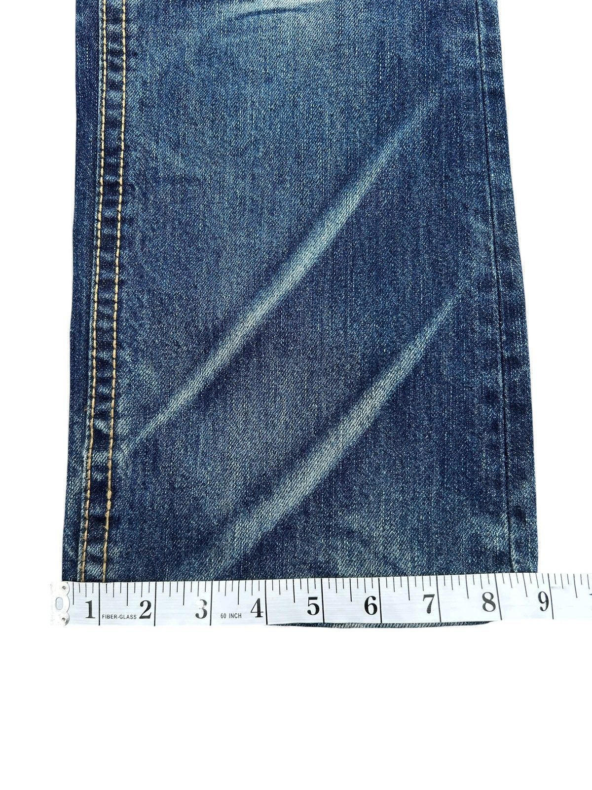 Kapital YOSHITOMO NARA LOLITA Exotic Vintage Distressed Denim Jeans Size US 33 - 22 Thumbnail
