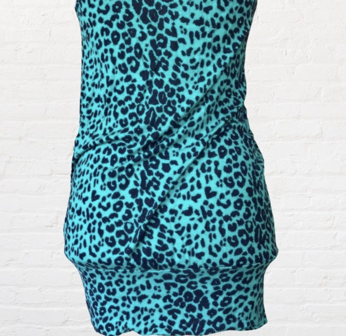 Other VINTAGE FOREVER 21 XXI LEOPARD PRINT RACER BACK TUNIC TANK Size S / US 4 / IT 40 - 7 Thumbnail