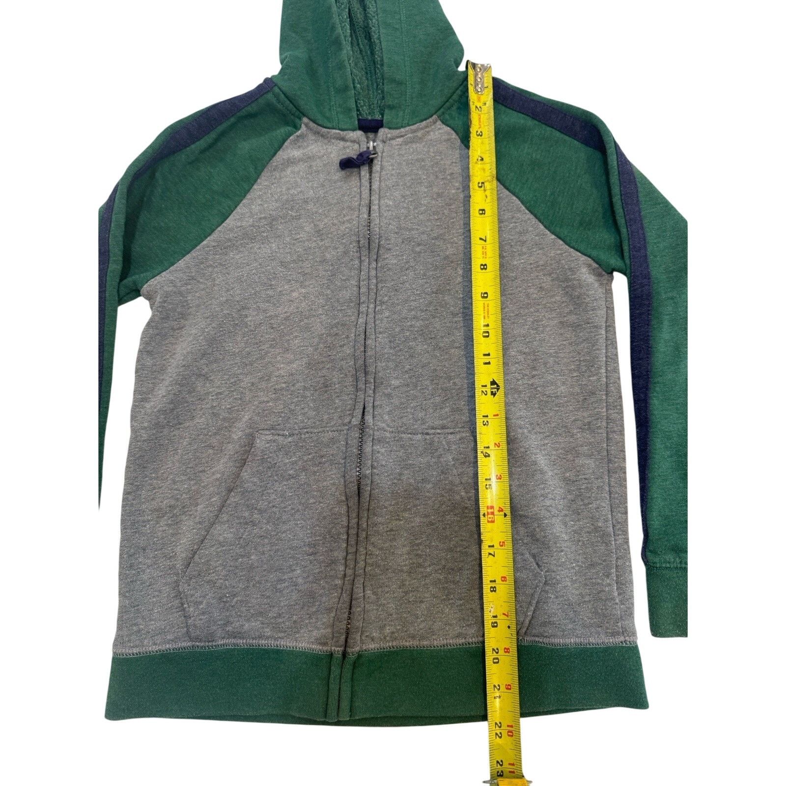 Other Cat & Jack Boys Hoodie Zip Up Sweatshirt Green/Gray M (8/10) Size US M / EU 48-50 / 2 - 3 Thumbnail