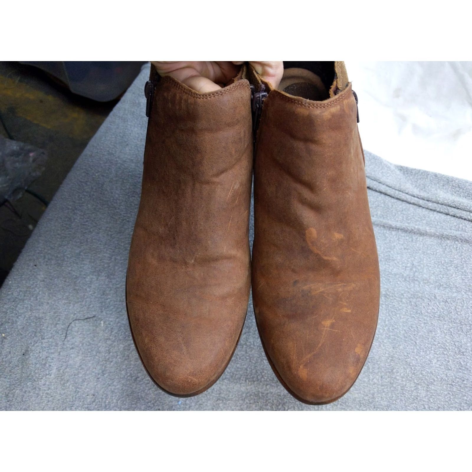 Vintage Naot Boots Womens Size 10 41 Brown Leather Ankle Side Zip Booties Comfort Casual Boots Womens Mens? Size US 10 / IT 40 - 6 Thumbnail