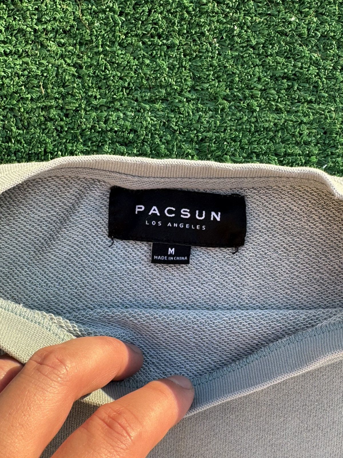 Pacsun Pacsun Light Green Frayed Shirt Size US M / EU 48-50 / 2 - 2 Thumbnail