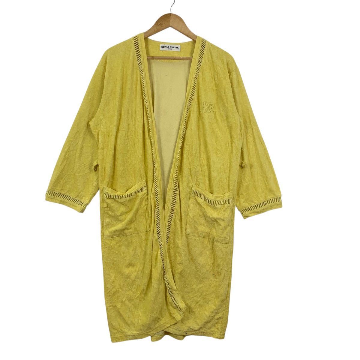 Sonia Rykiel SONIA RYKIEL PARIS Minimalist Design Yellow Robe Coat Onsen Size M / US 6-8 / IT 42-44 - 4 Thumbnail