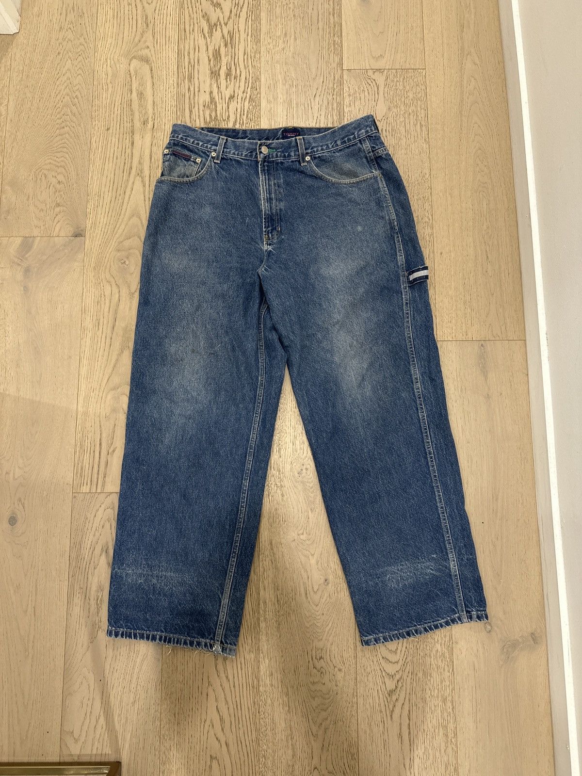 Tommy Hilfiger × Vintage Tommy carpenter jeans Y2K baggy Size US 34 / EU 50 - 1 Thumbnail
