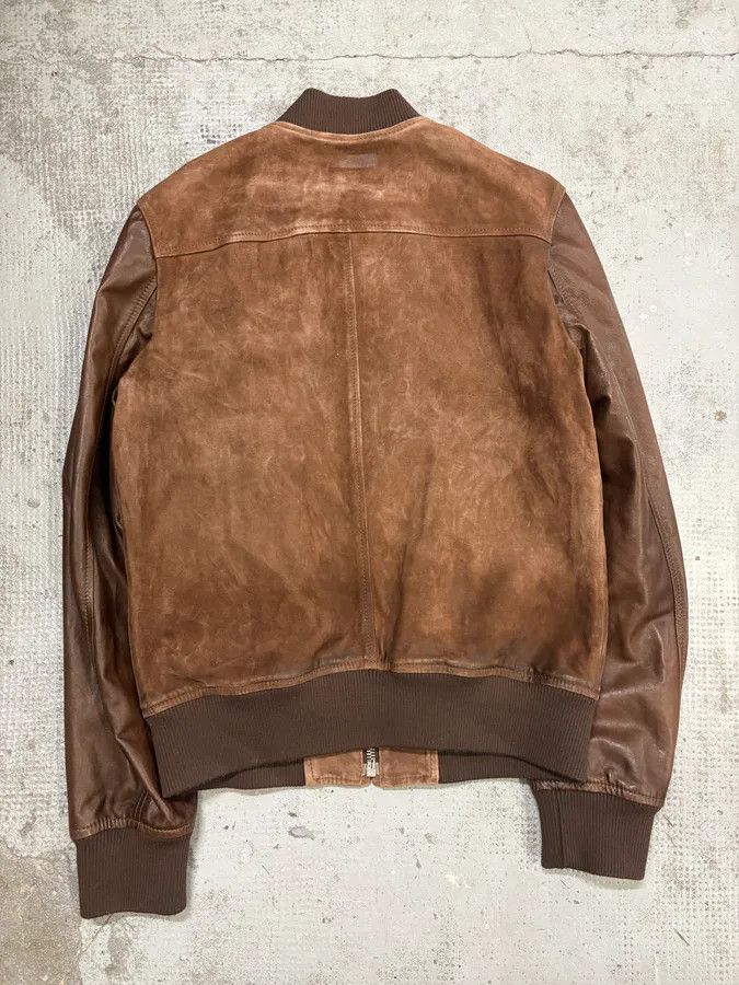 Pierre Balmain 2000s Pierre Balmain Brown Suede Bomber Jacket Size US M / EU 48-50 / 2 - 2 Thumbnail