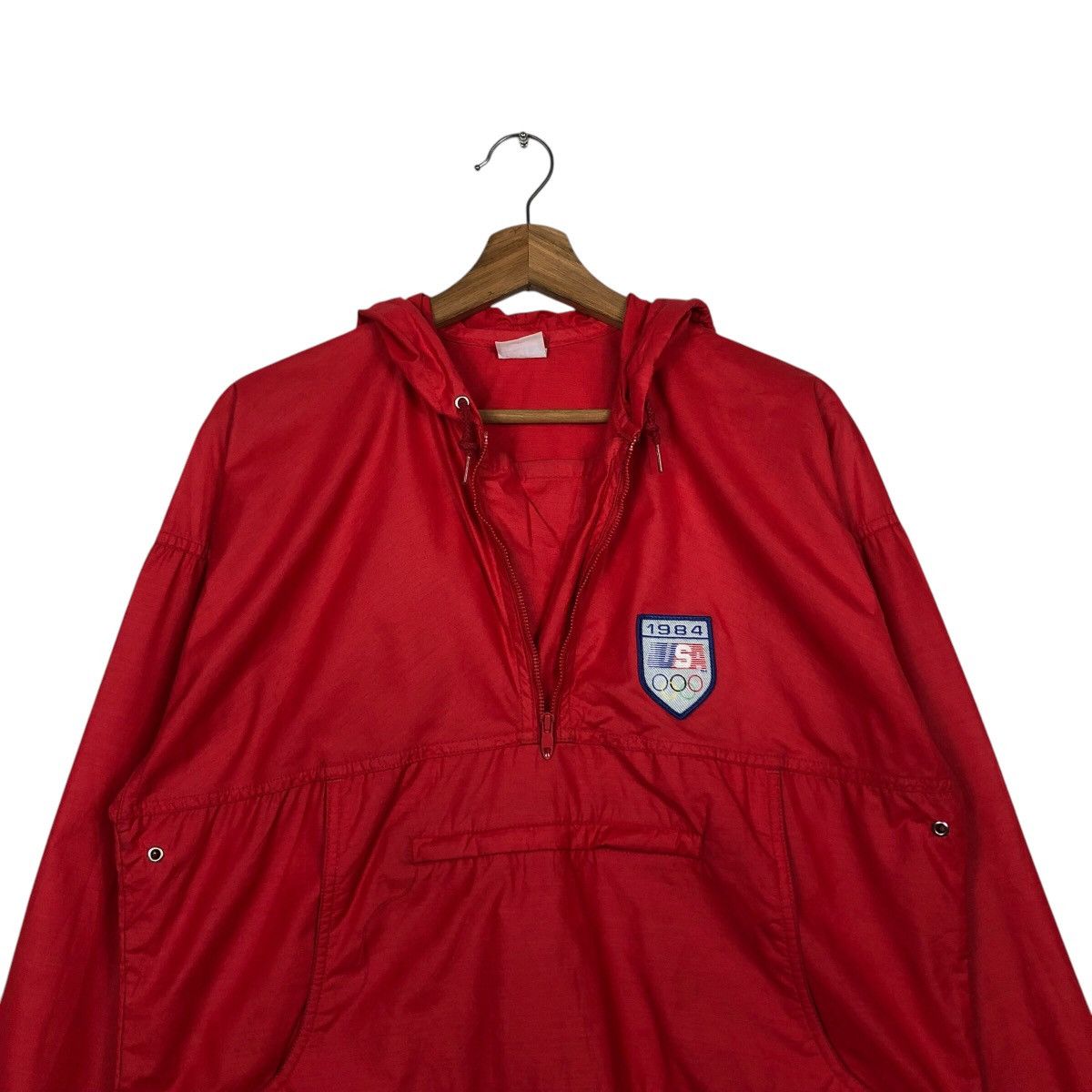 Levi's × Vintage 📌Vintage Anorak Jacket Pull Over Levi's Olympic 1984 Size US S / EU 44-46 / 1 - 14 Thumbnail