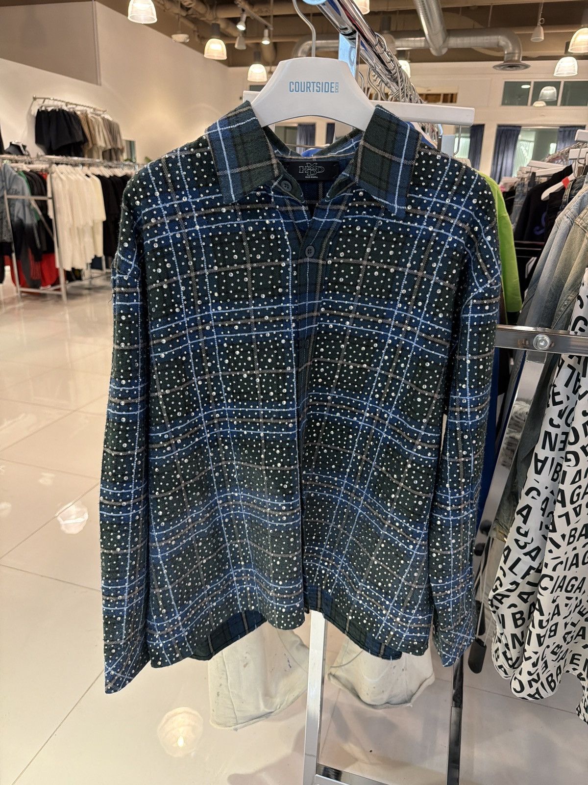 HMDD HMDD Billie Jean Green/Blue Flannel Size US S / EU 44-46 / 1 - 1 Thumbnail