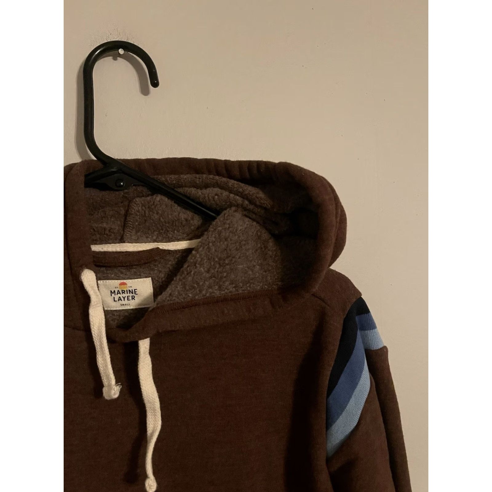 Marine Layer Marine Layer Hoodie Pullover Sweatshirt Chocolate Brown Mens Small Size US S / EU 44-46 / 1 - 2 Thumbnail