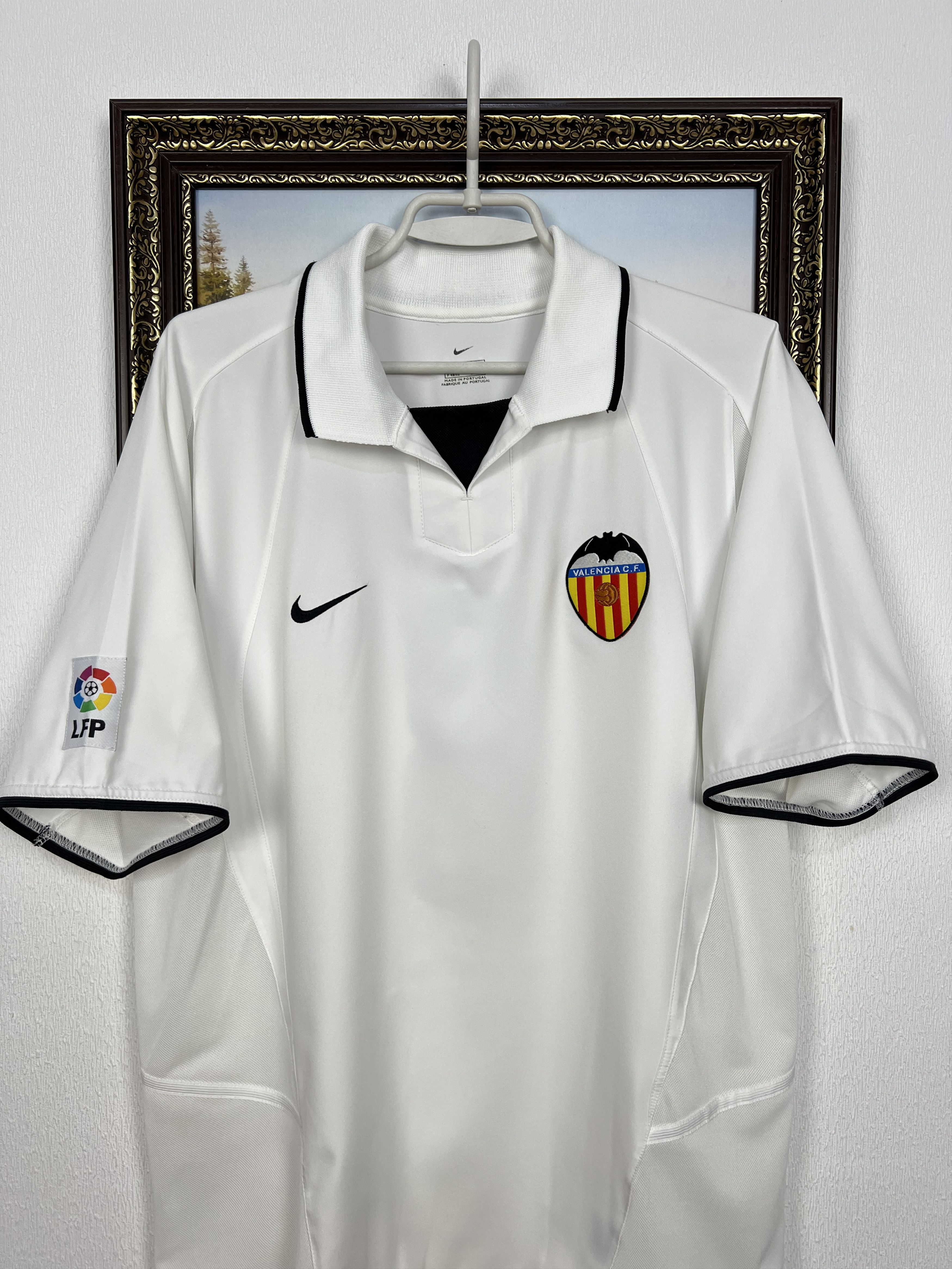 Nike Valencia Home football shirt 2002 Soccer #8 Baraja Nike Size US M / EU 48-50 / 2 - 2 Thumbnail