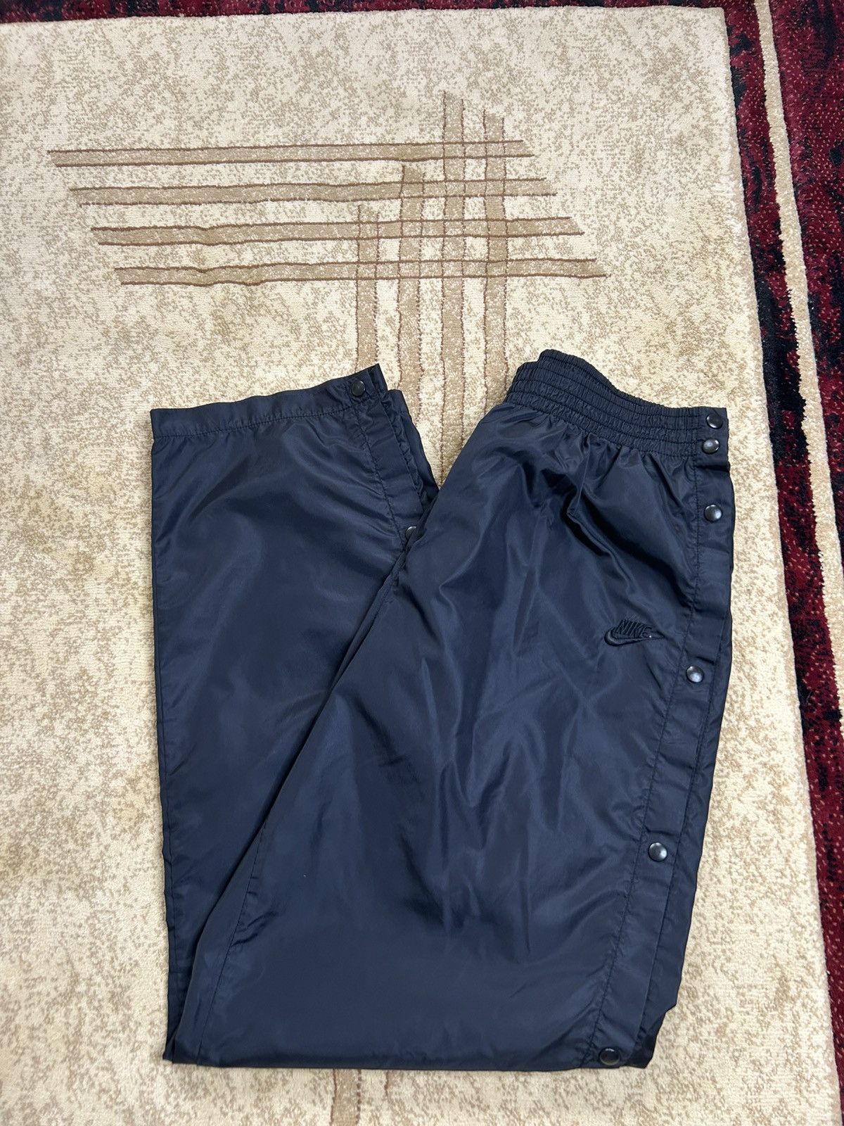 Vintage 90s Nike Swoosh Tearaway Nylon Track Pants
