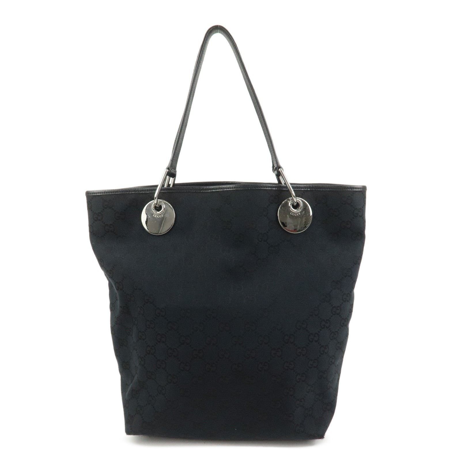 Gucci Gucci GG Canvas Shoulder Bag Black Size ONE SIZE - 1 Thumbnail