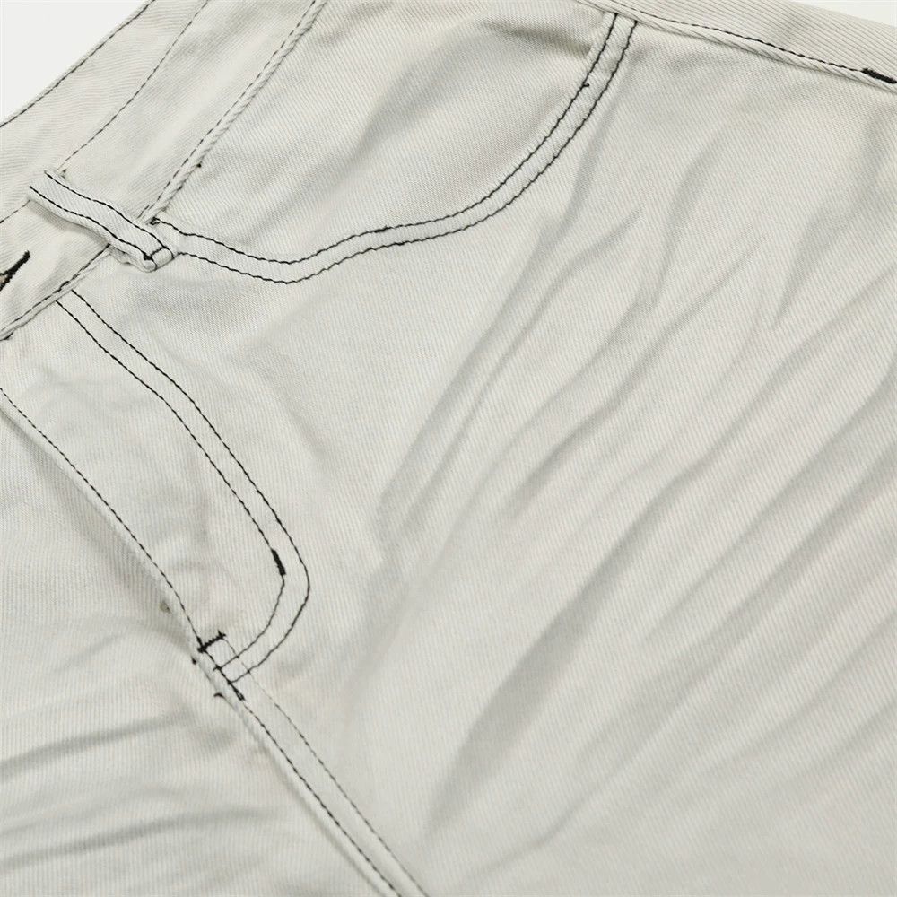 Jean Men's retro spray-painted dirty wide-leg scimitar trousers Size US 32 / EU 48 - 4 Thumbnail