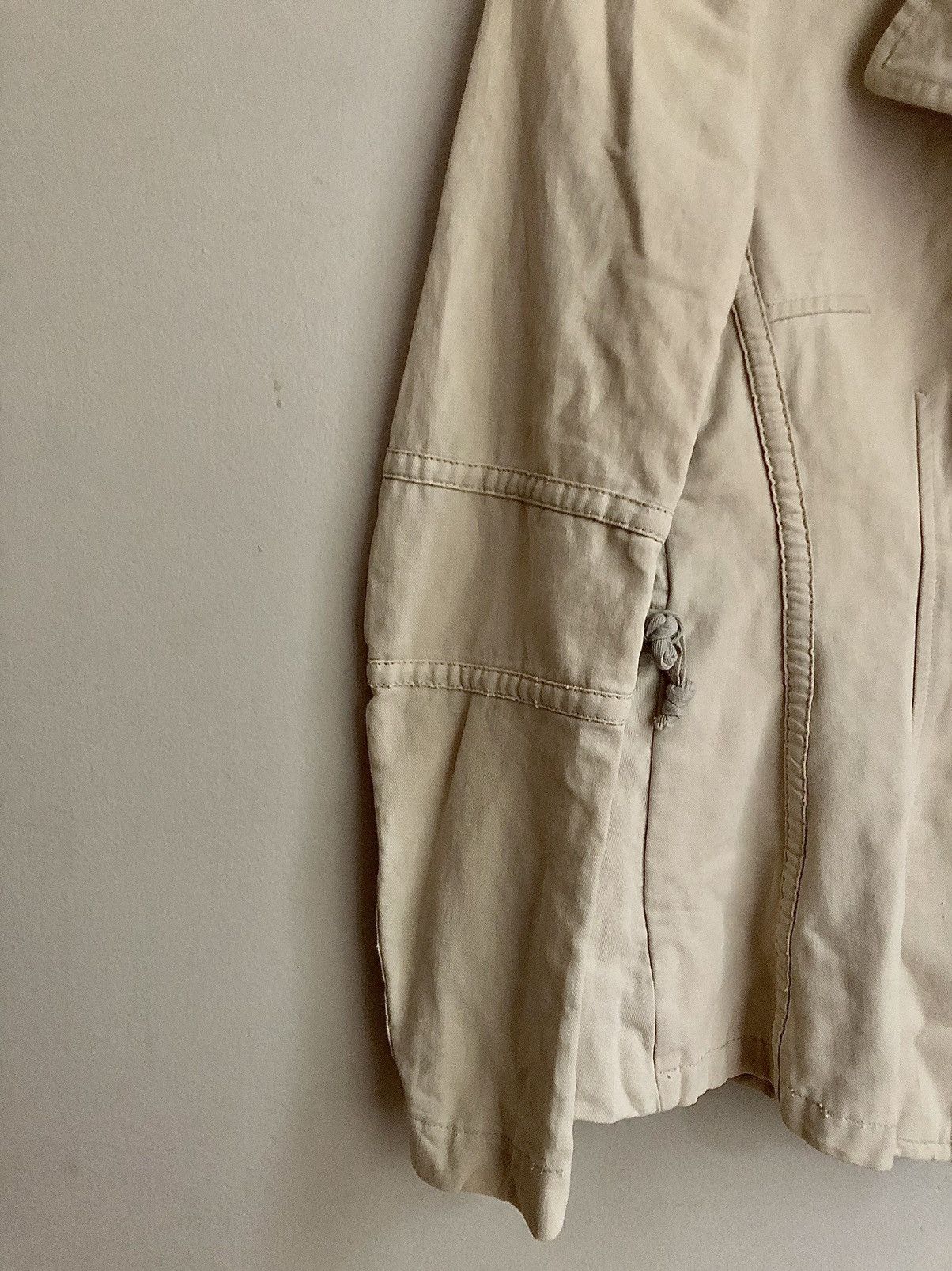 Dries Van Noten Dries Van Noten Vintage Khaki Pleated Safari Jacket Size XS / US 0-2 / IT 36-38 - 3 Thumbnail