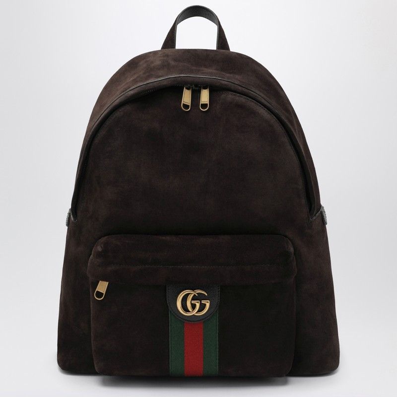 Gucci Gucci Medium Brown Ophidia Backpack Size ONE SIZE - 1 Thumbnail