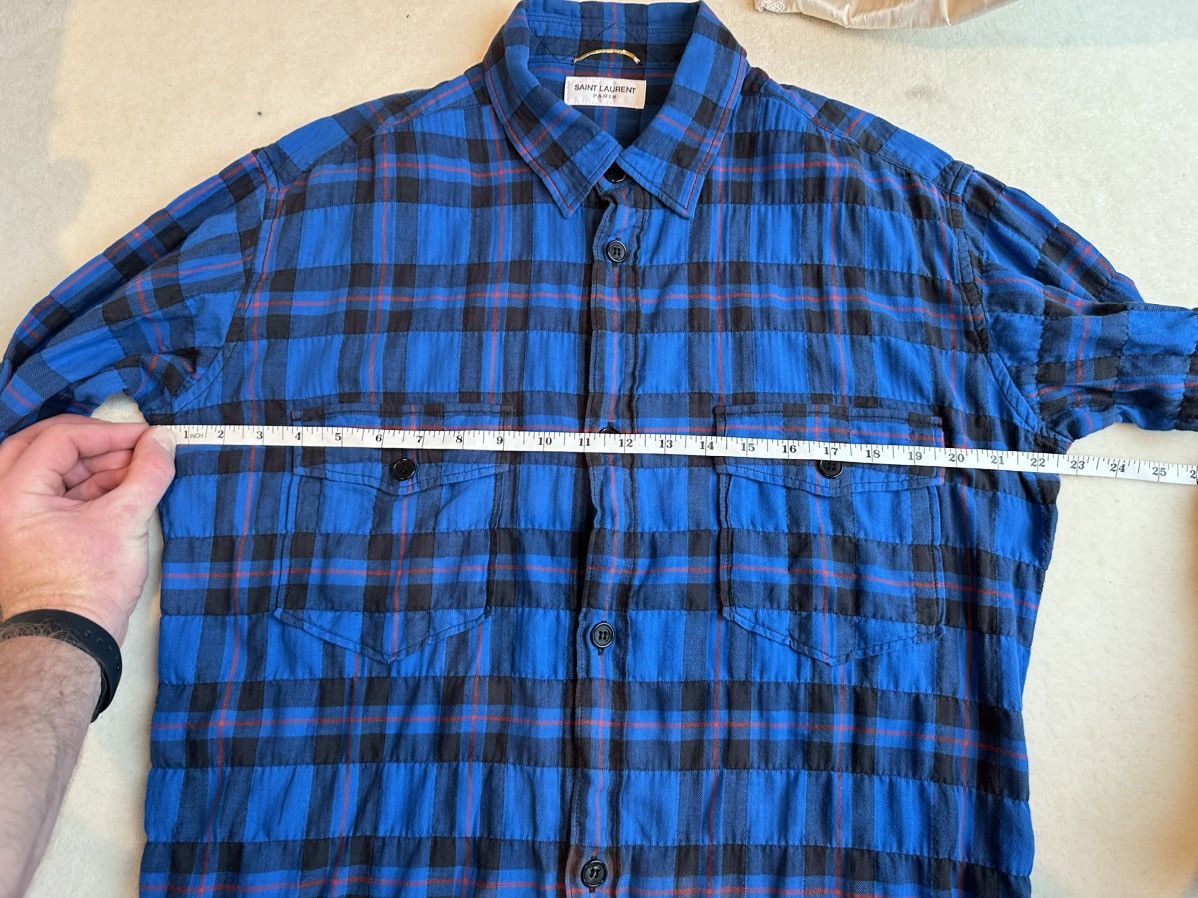 Saint Laurent Paris SS16 Saint Laurent‘ surf sound’ raw hem bleached flannel Size US L / EU 52-54 / 3 - 4 Thumbnail