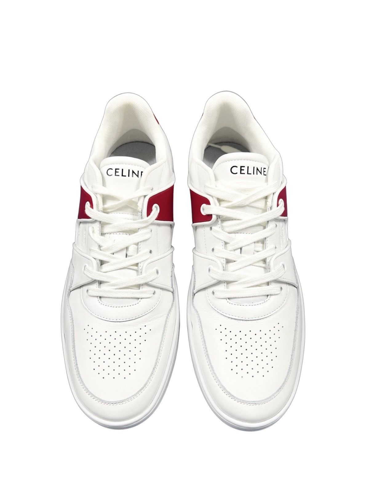 Celine Celine Ct-04 Leather Sneaker Red White Lace Size US 10 / EU 43 - 5 Thumbnail