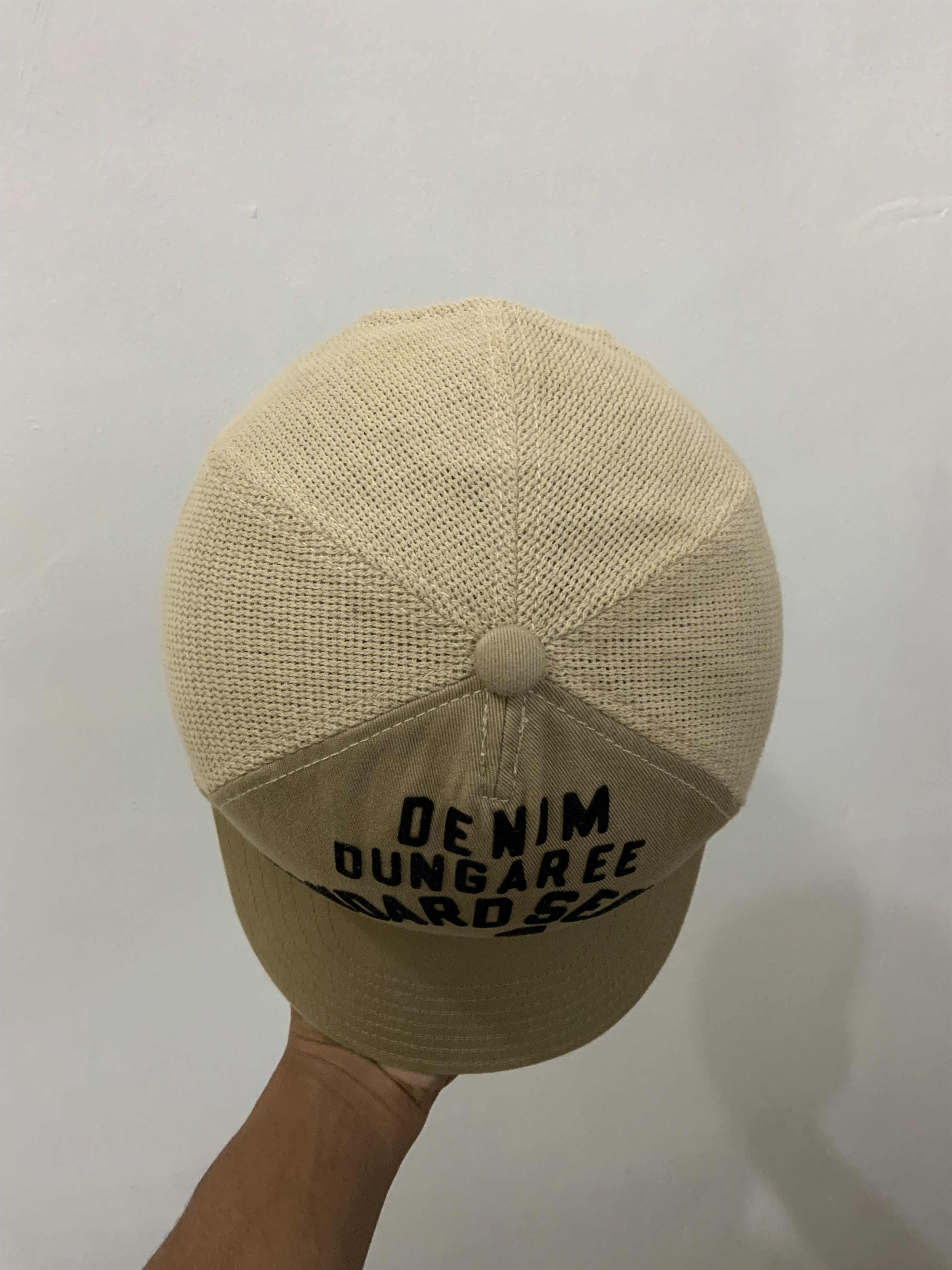 Japanese Brand Denim Dungaree Japanese Trucker Hat Size ONE SIZE - 4 Thumbnail