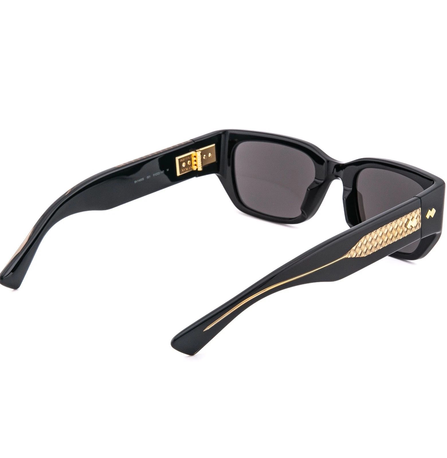 Bottega Veneta BOTTEGA VENETA 1400 BV1400S Intrecciato Black Bold 001 Size ONE SIZE - 2 Thumbnail