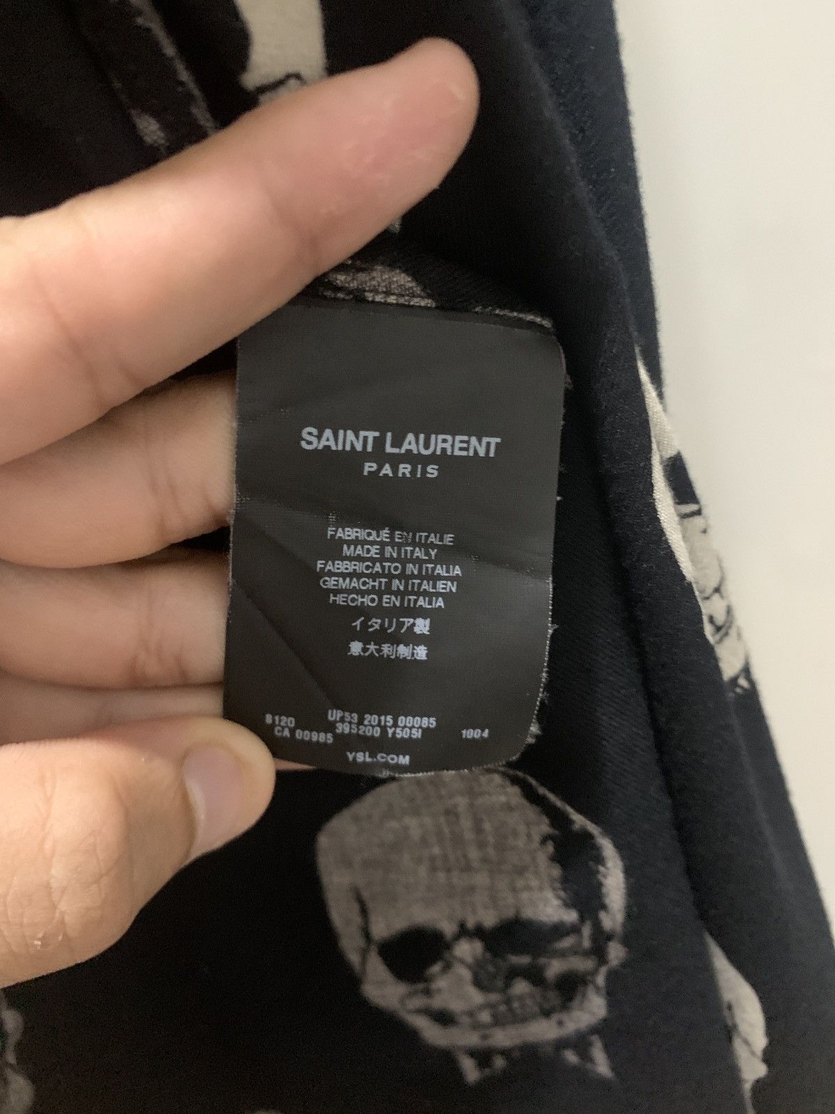 Saint Laurent Paris skull shirt Size US S / EU 44-46 / 1 - 4 Thumbnail
