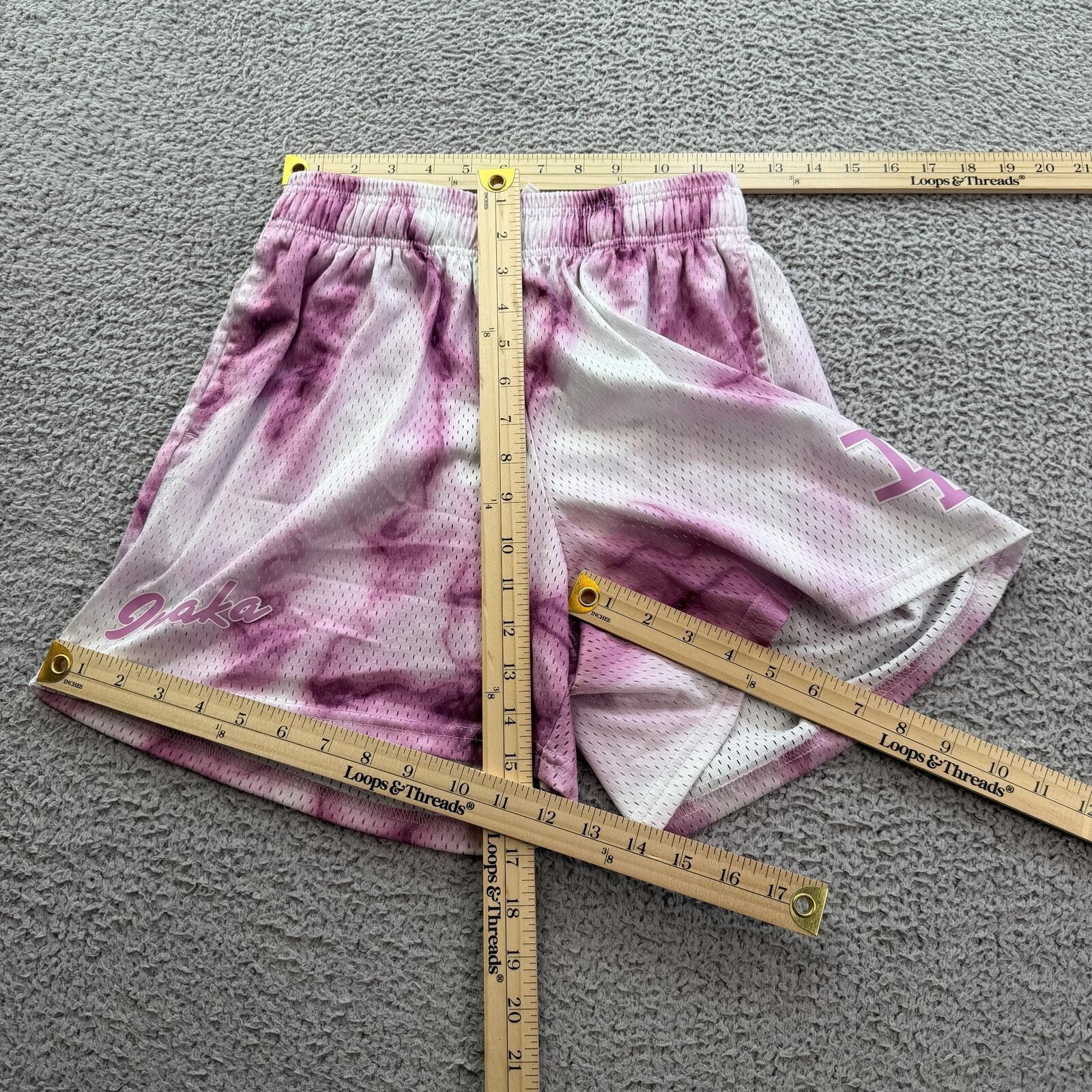 Other Inaka Power Pink Tie Dye Mesh Gym Shorts S Athletic Gym Size US 30 / EU 46 - 3 Thumbnail