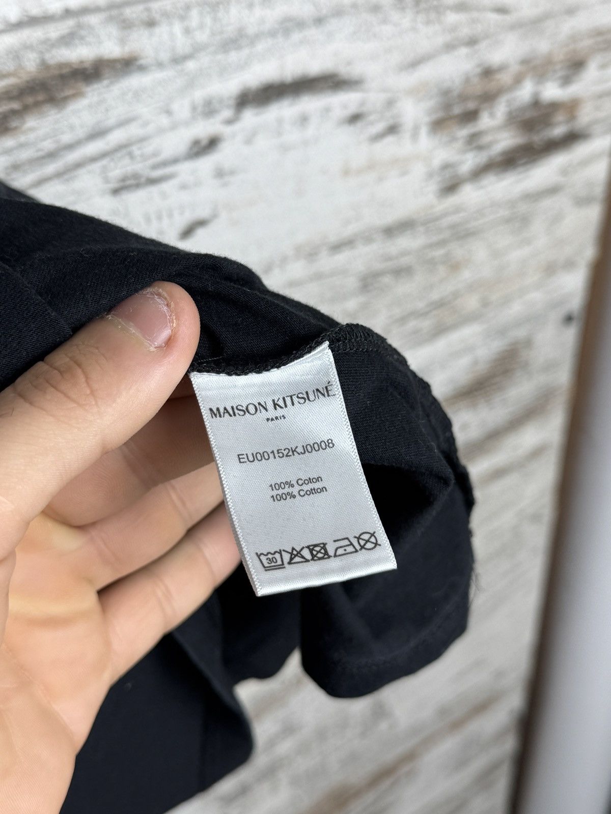 Maison Kitsune Mens Maison Kitsune T-Shirt black cotton tee size M Size US M / EU 48-50 / 2 - 9 Thumbnail