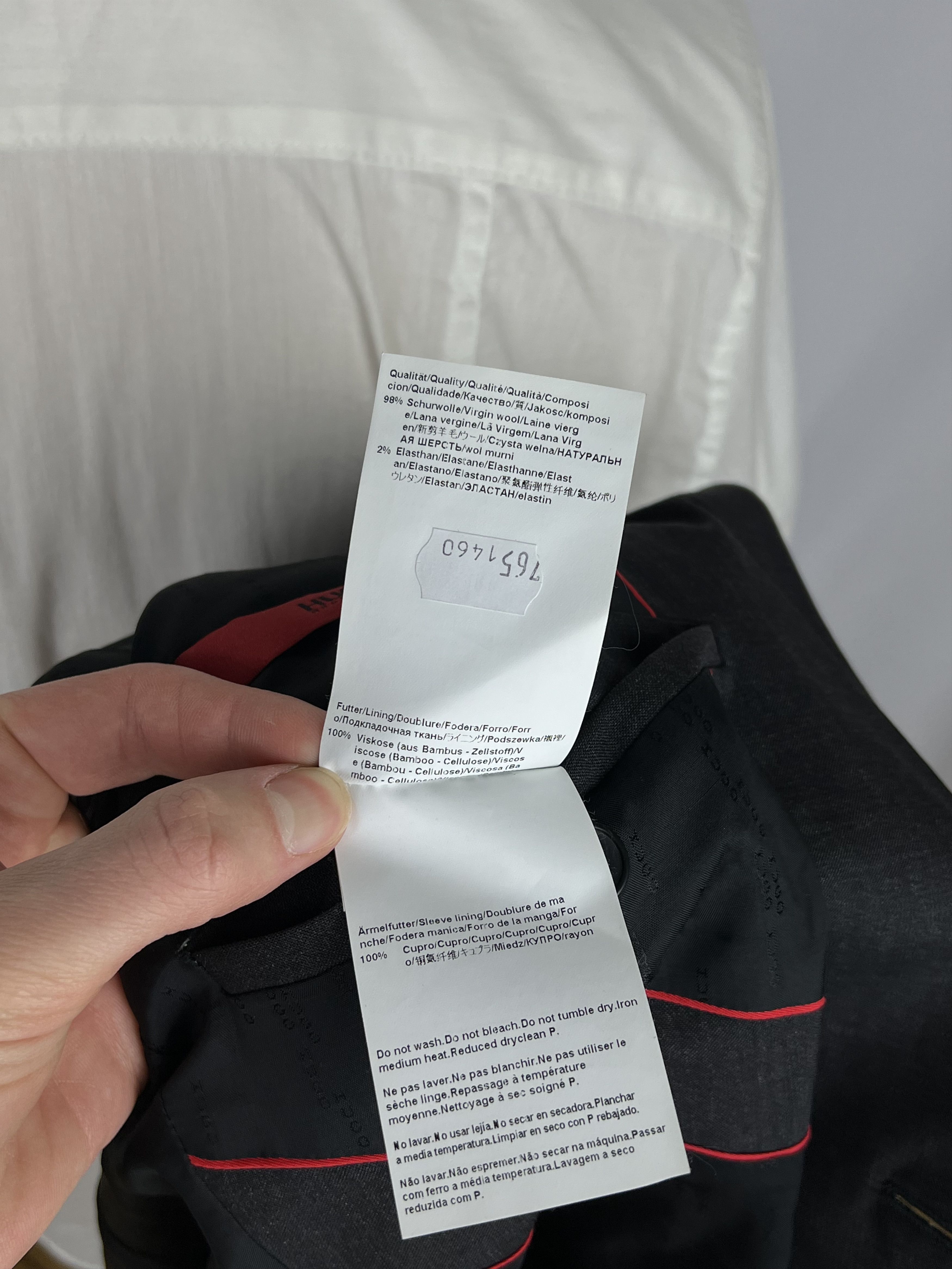 Hugo Boss Mint! Solid Gray Wool 2 Piece Modern Suit Size 36R - 14 Thumbnail