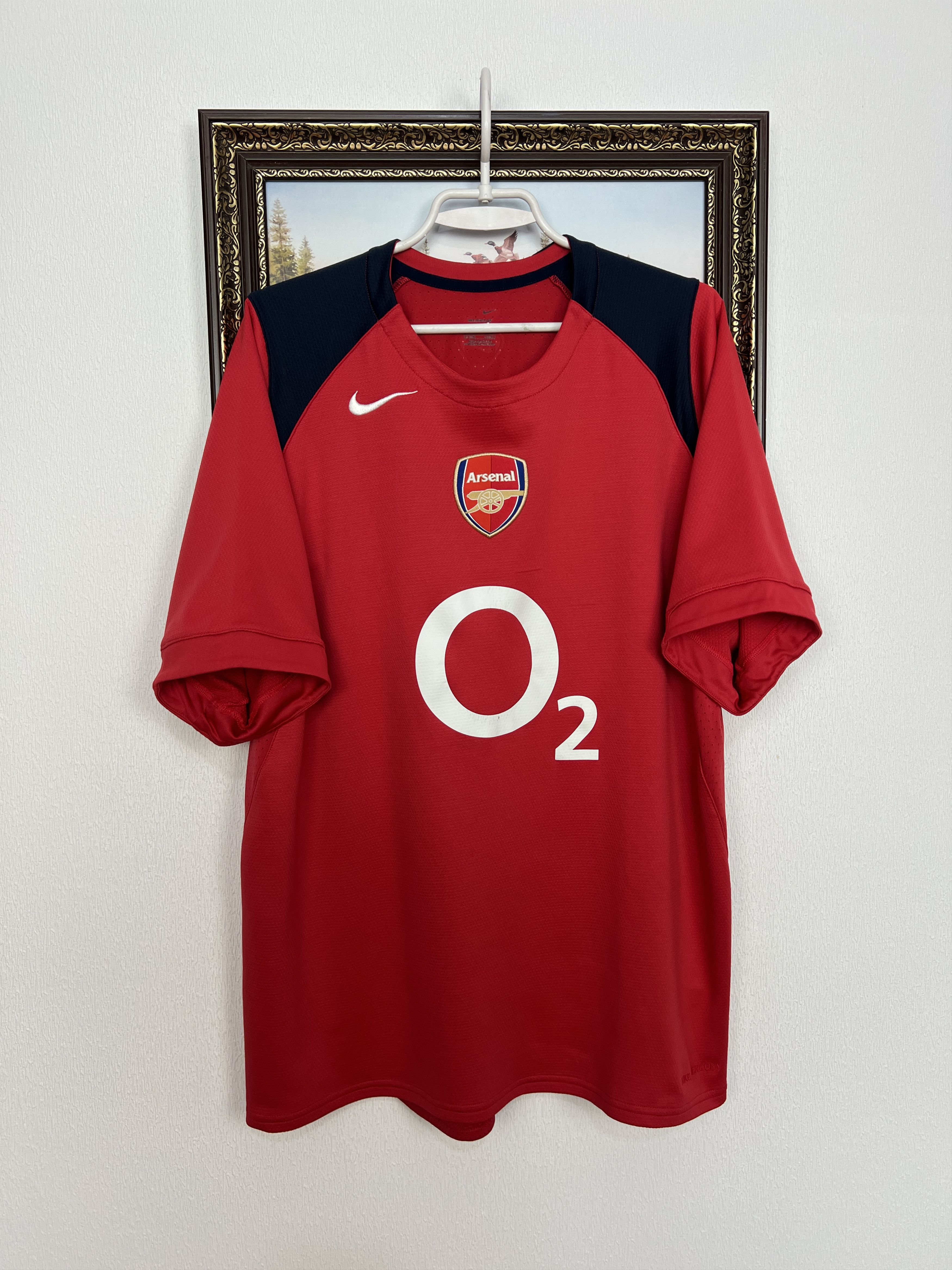 Nike Arsenal o2 Football Shirt Soccer Train Jersey Gunners Size US L / EU 52-54 / 3 - 1 Thumbnail