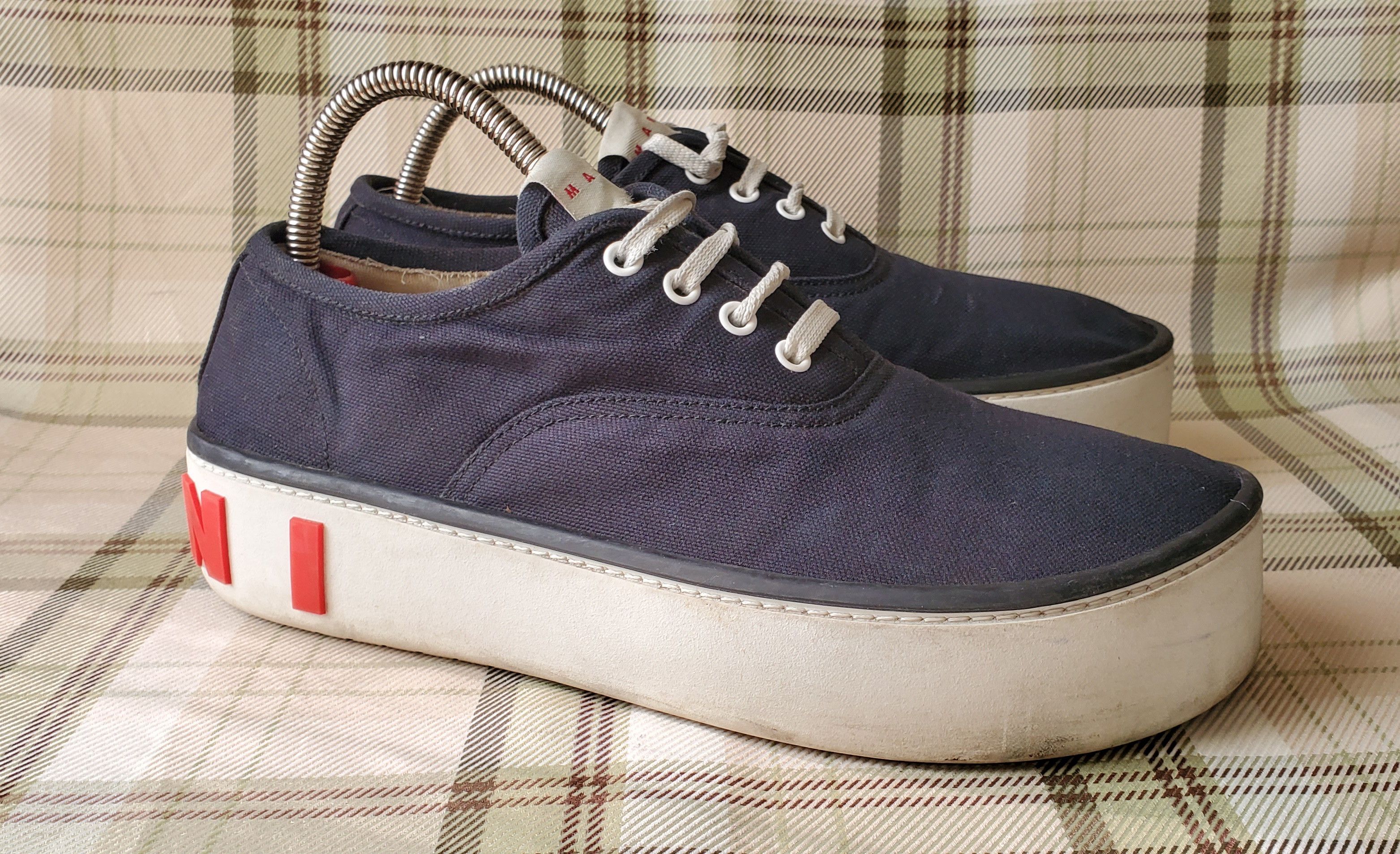 Marni Marni Canvas Lace Up Chunky Sole Sneakers Size US 7.5 / EU 40-41 - 2 Thumbnail