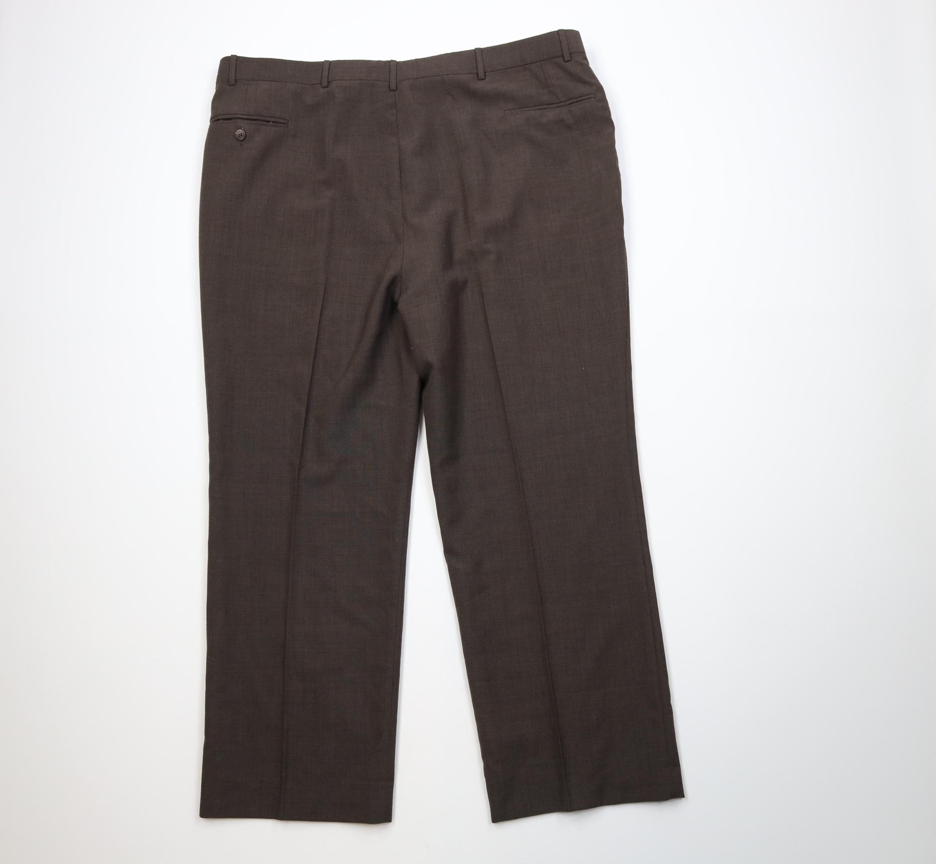 Vintage Vintage 70s Streetwear Knit Wide Leg Chino Pants Brown Size US 44 / EU 60 - 11 Thumbnail