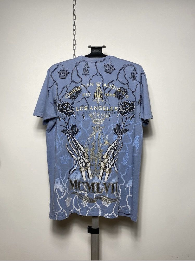 Christian Audigier Vintage Christian Audigier Y2k all over print t-shirt tee Size US XL / EU 56 / 4 - 9 Thumbnail