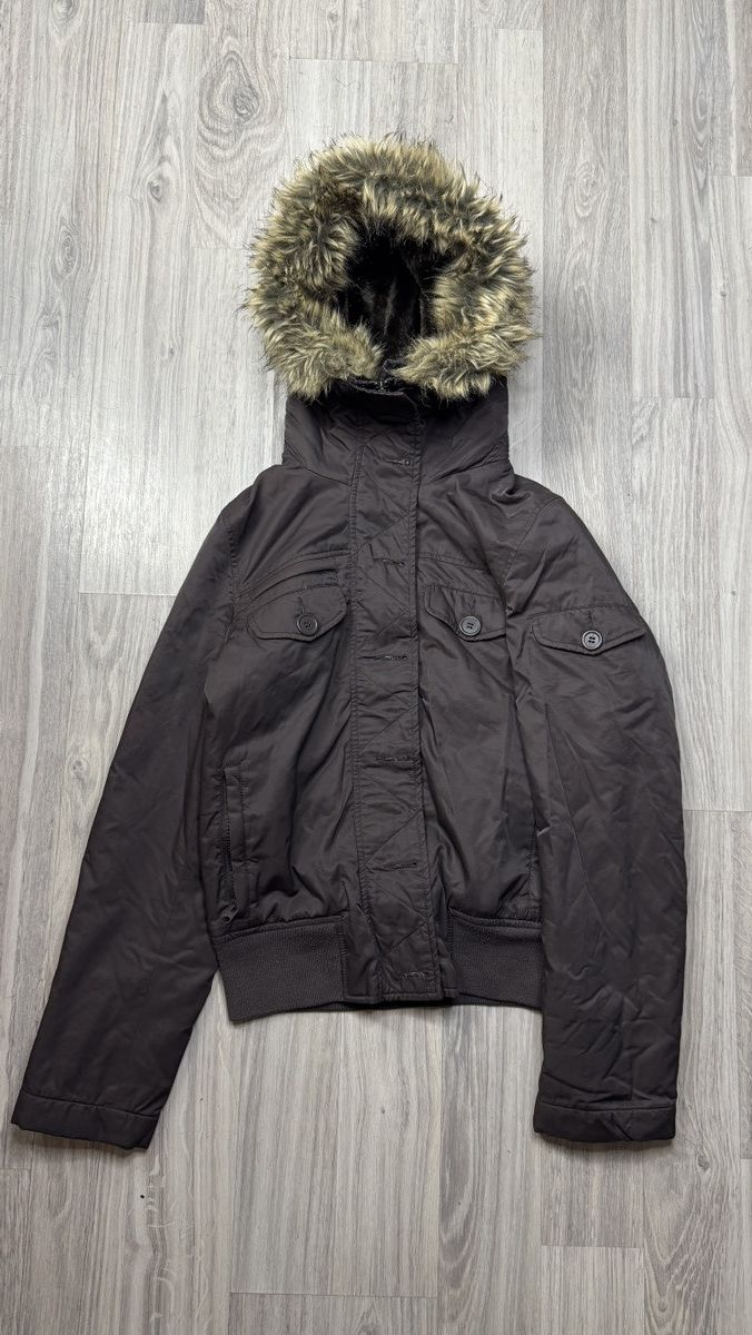 Japanese Brand Y2K faux fur zip hood jacket Ifsixwasnine Yohji LGB Goa vibe Size US S / EU 44-46 / 1 - 4 Thumbnail